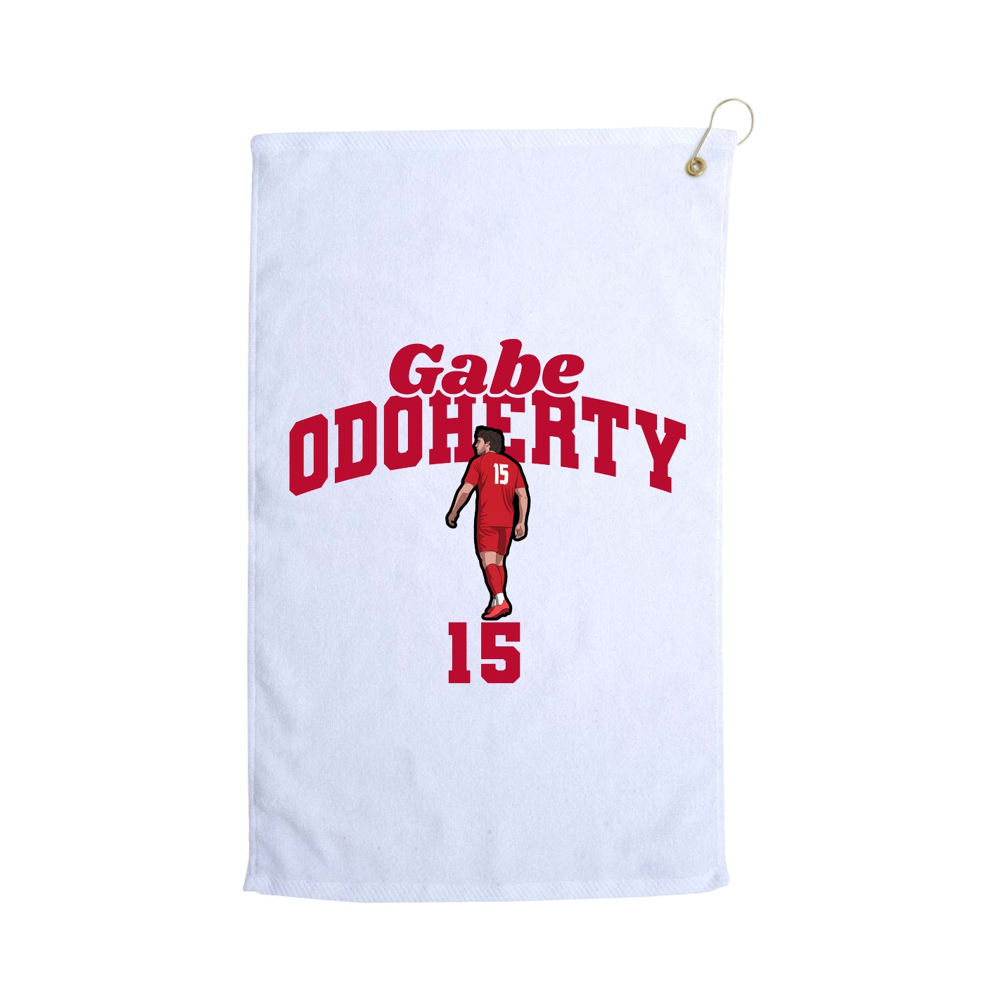 Golf Towel — Signature Arch in White