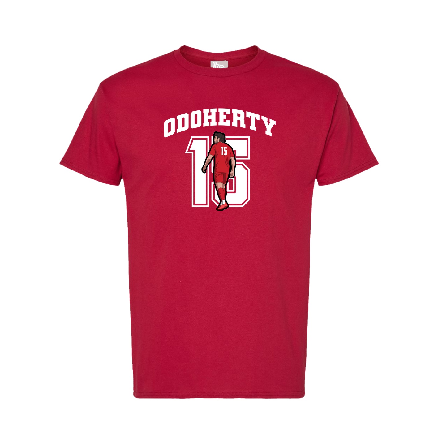 Tee — Number in Crimson