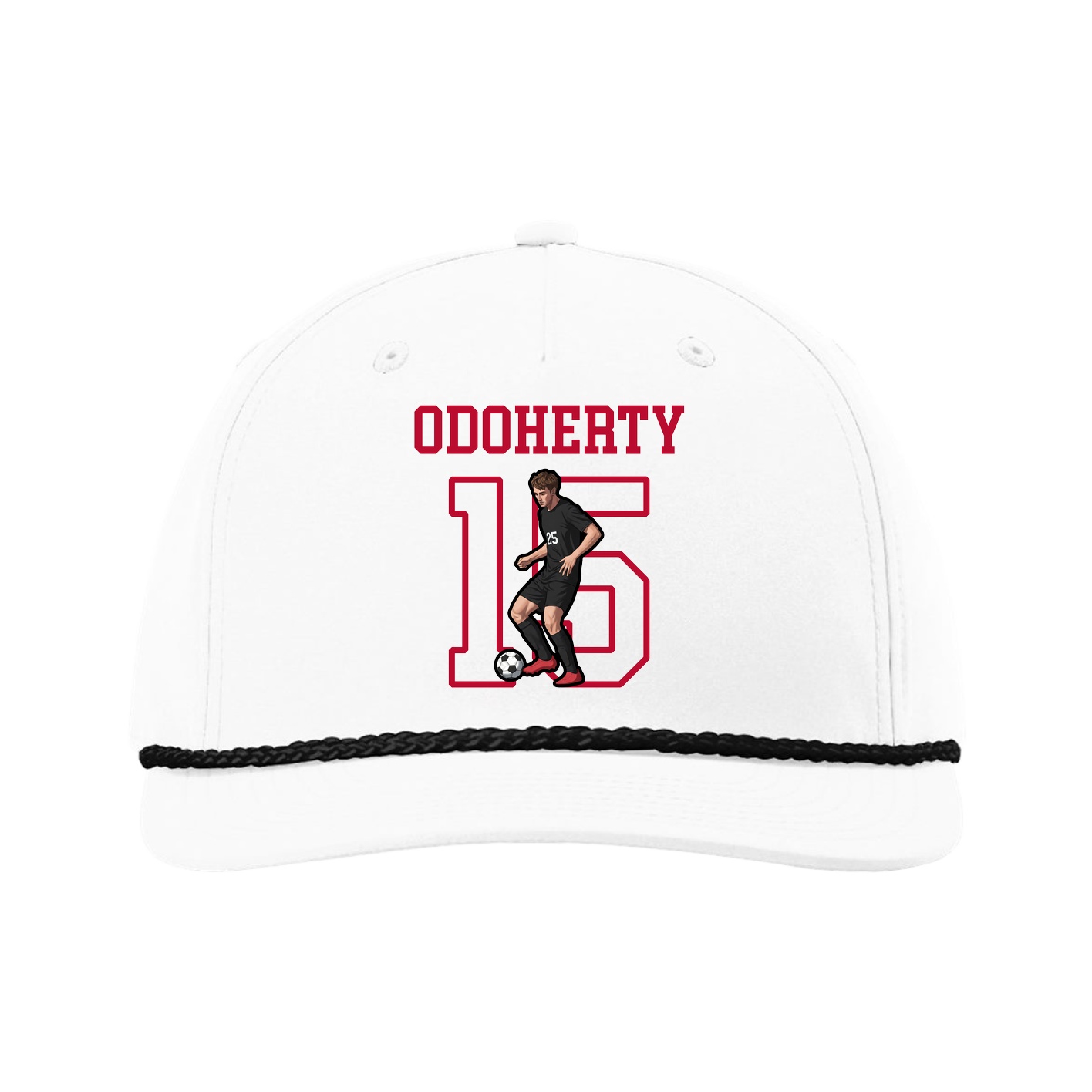 Five-Panel Classic Rope Cap — Shirsey in White