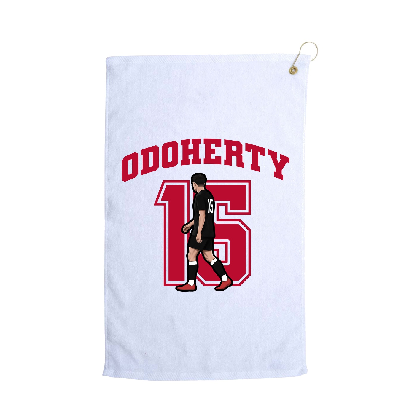 Golf Towel — Number in White