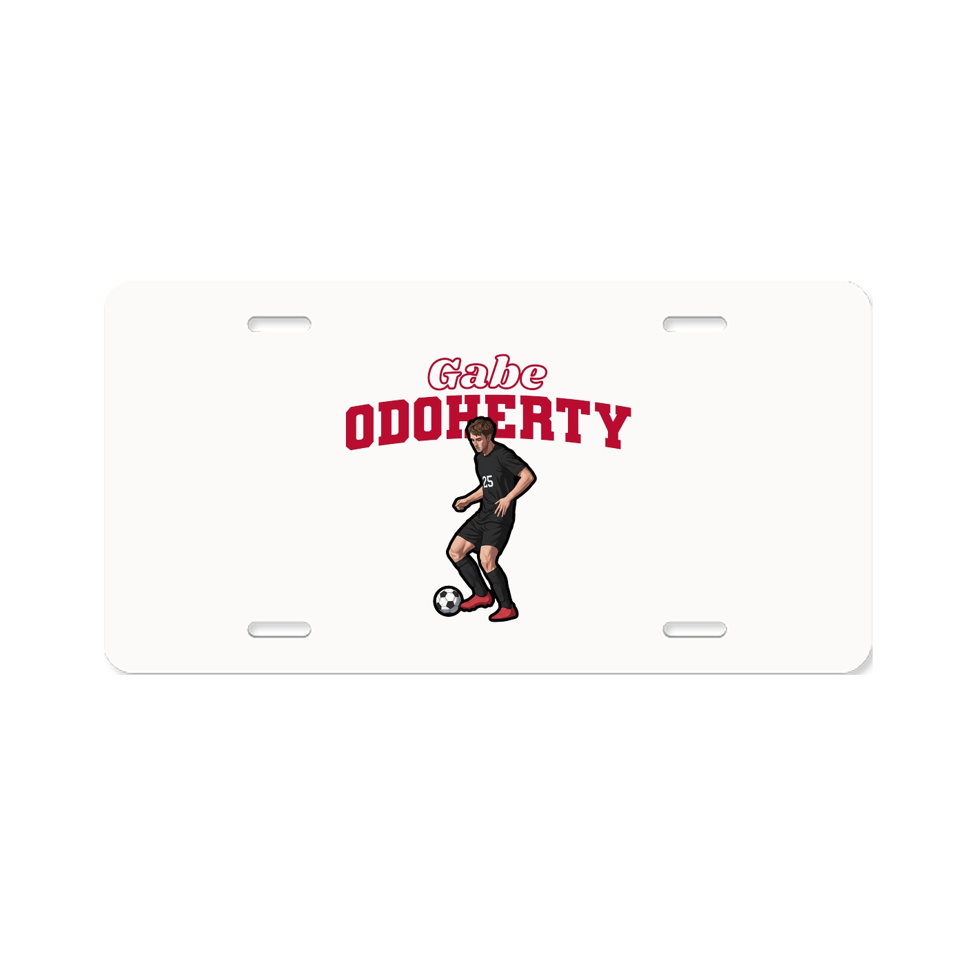 License Plate — Name Arch in Classic
