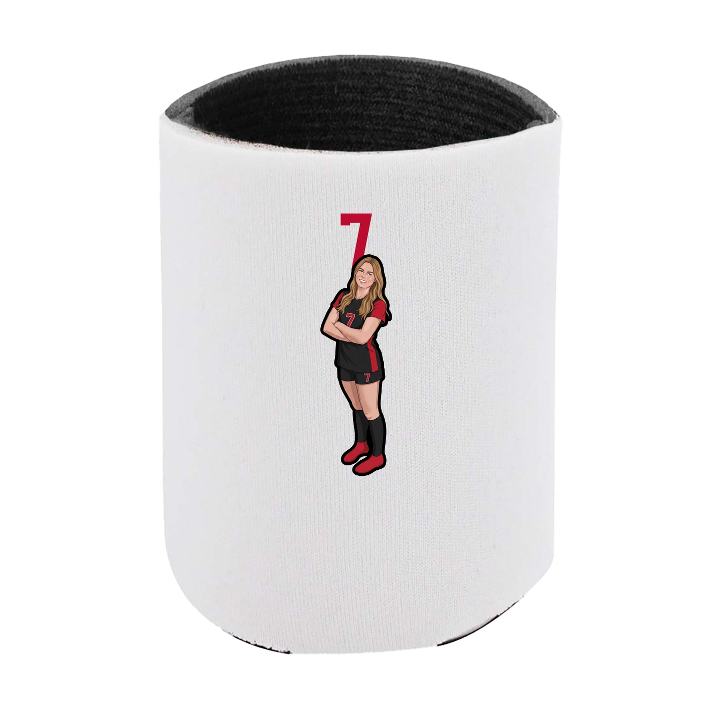 Can Holder — Number Top in White