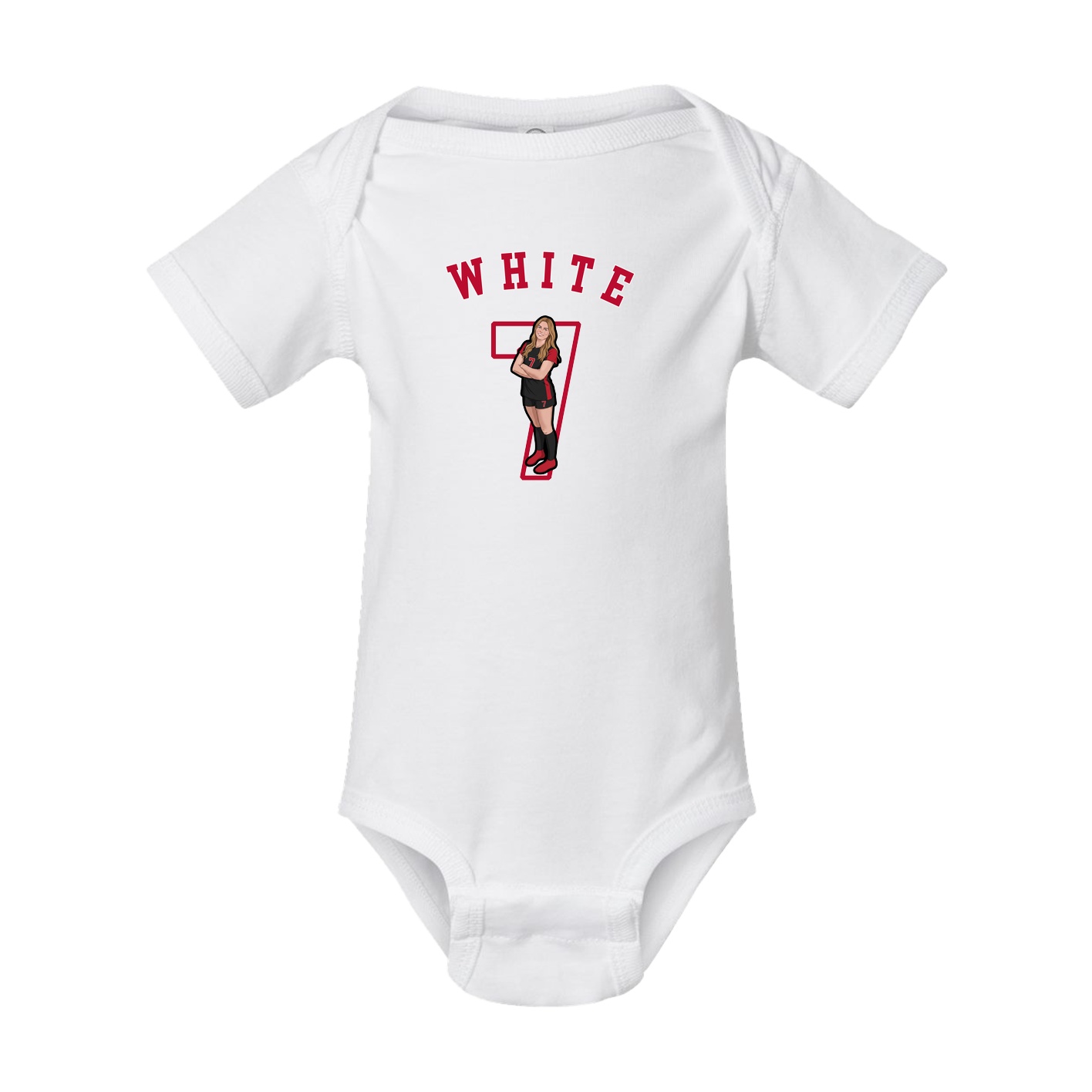 Baby Onesie — Shirsey Arch in White