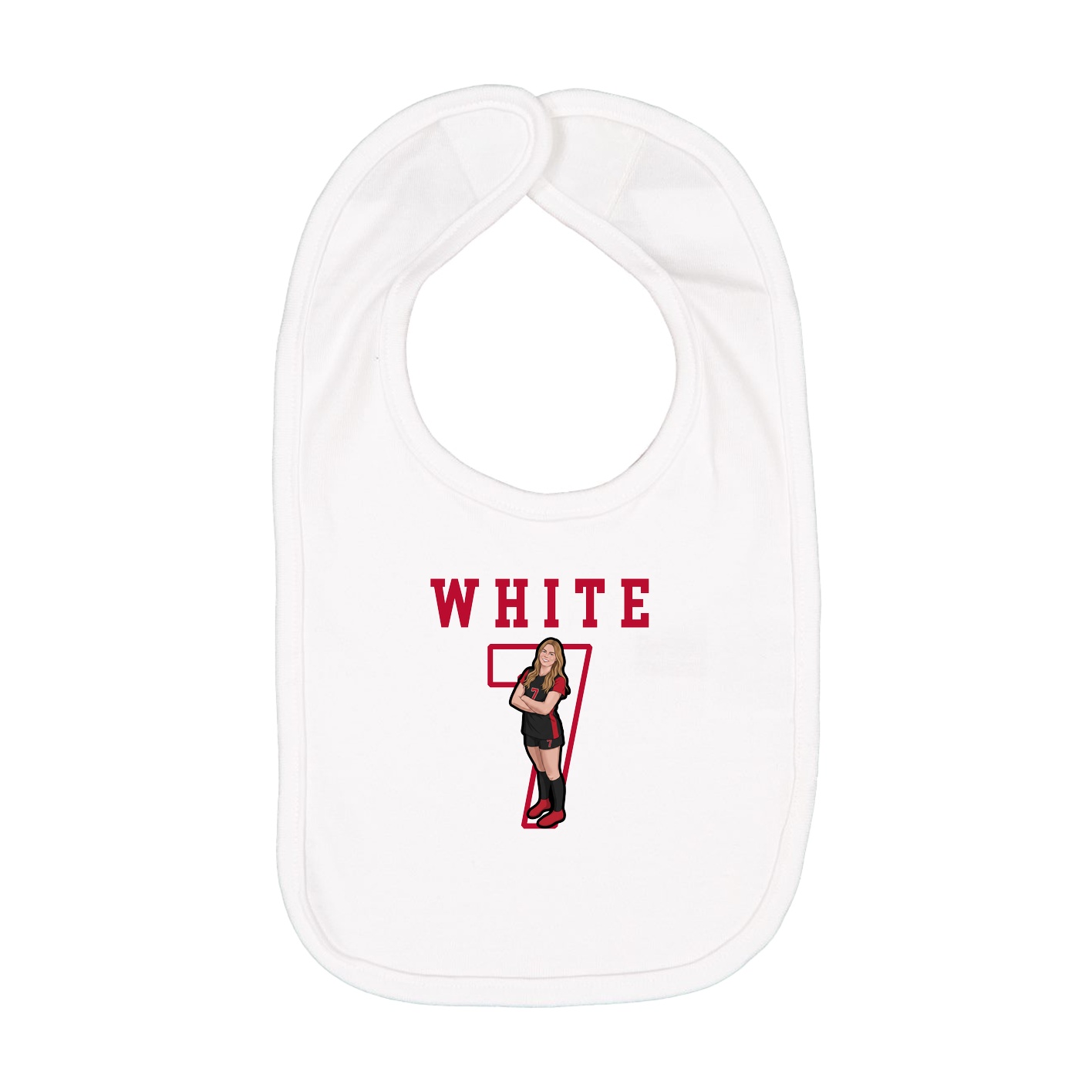 Infant Bib — Shirsey in White