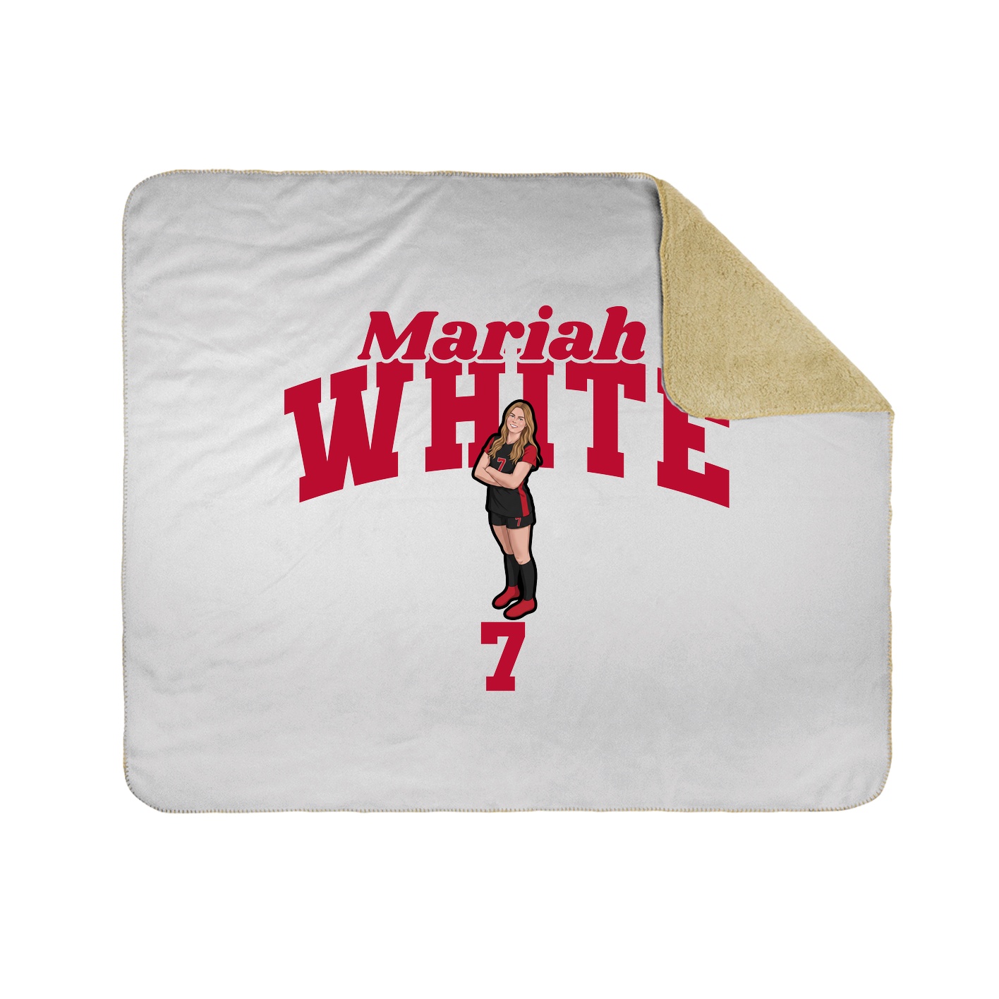 Throw Blanket — Signature Arch in White
