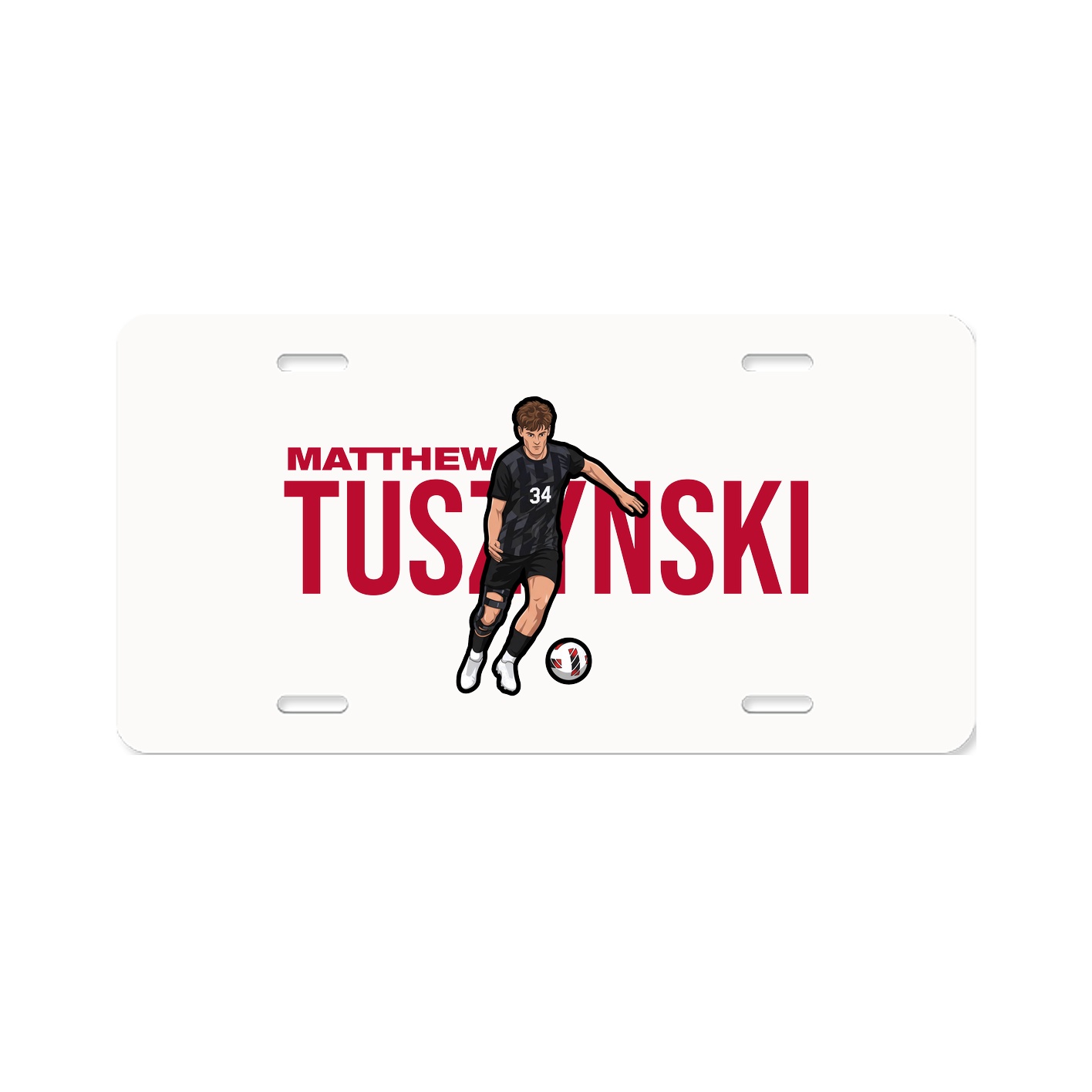 License Plate — Player Name in Classic