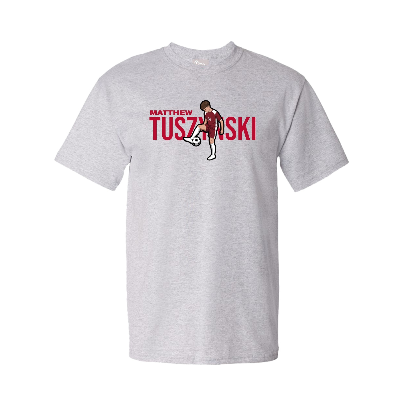 Tee — Player Name in Grey