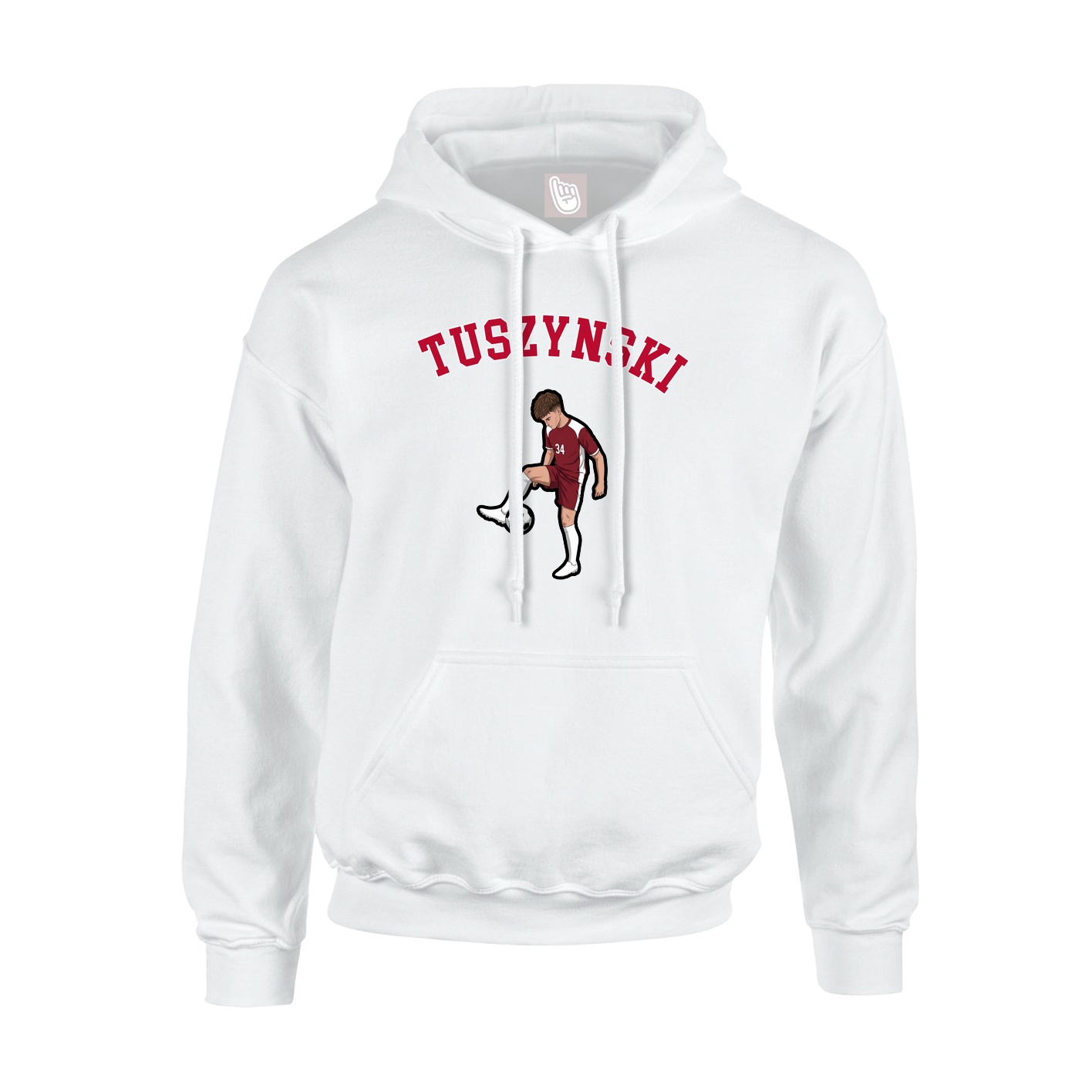 Youth Hoodie — Shirsey Arch in White