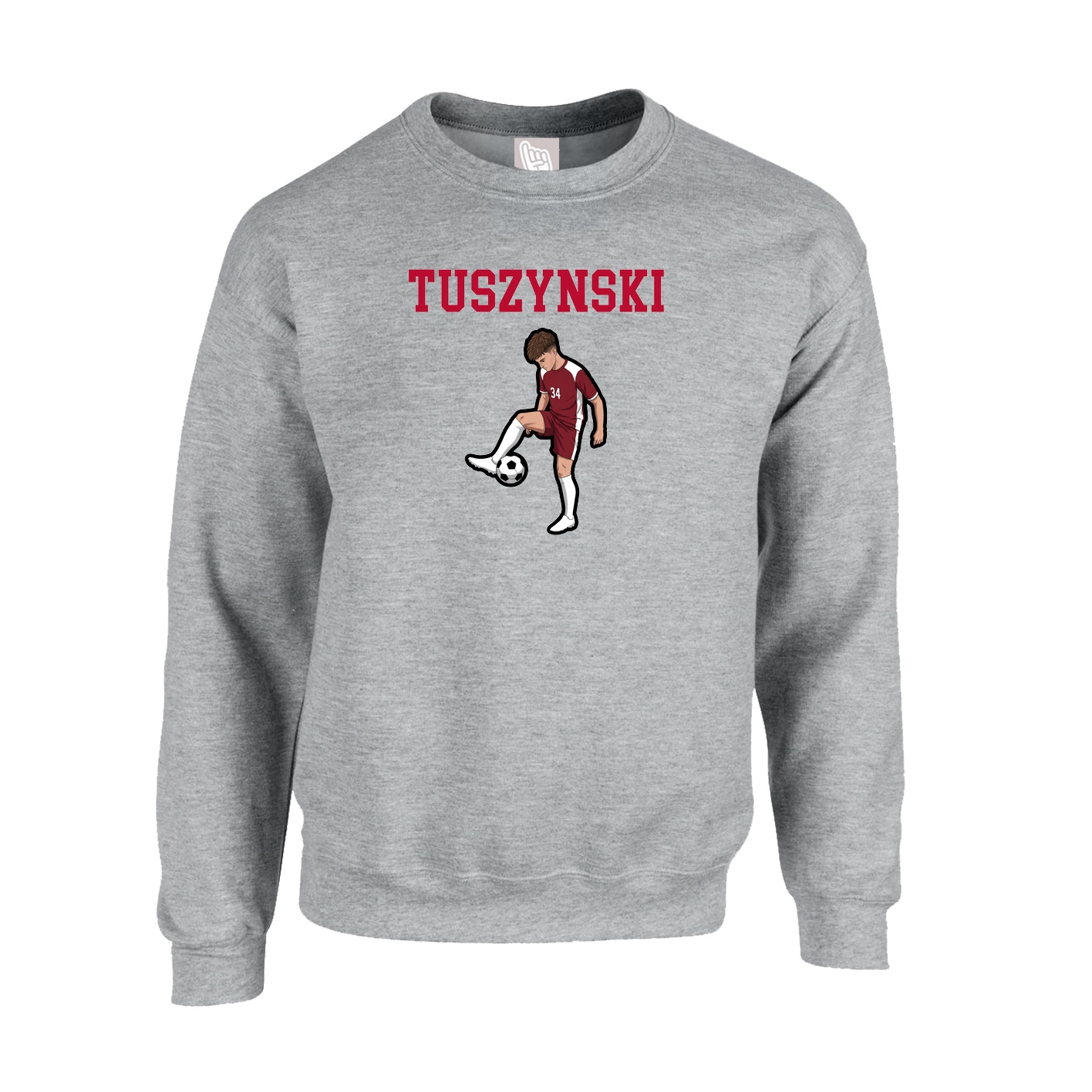 Fleece Crew — Shirsey in Grey
