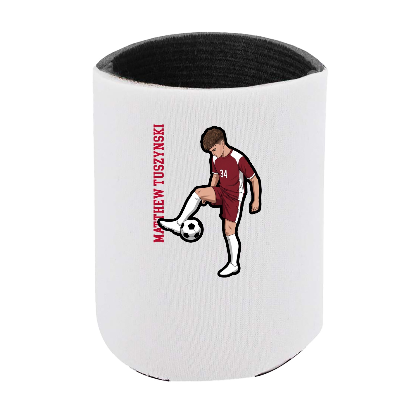 Can Holder — Name Vertical in White