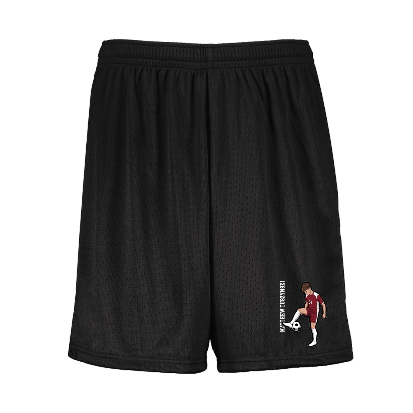 Shorts — Name Vertical in Black