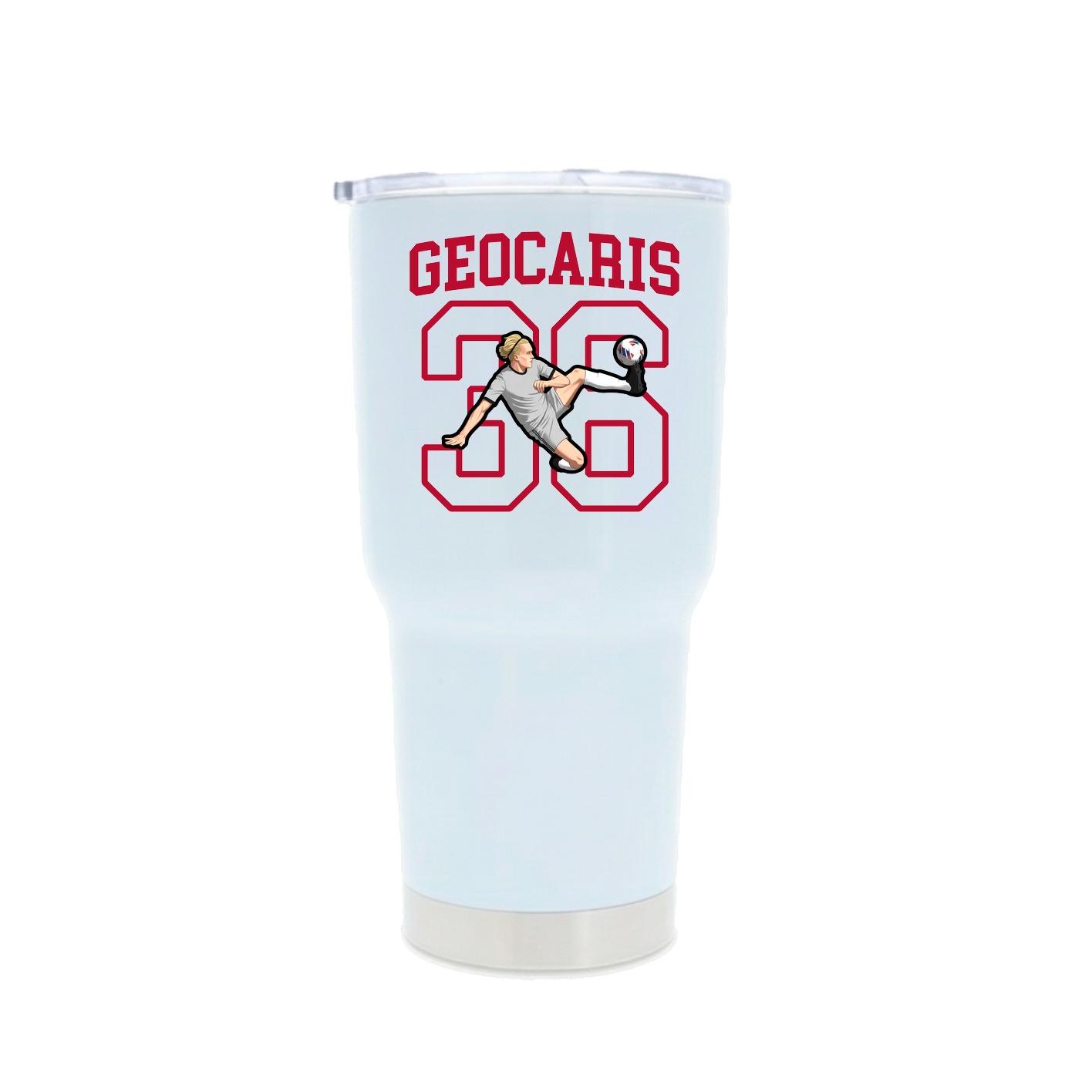30oz Stainless Steel Tumbler — Shirsey in White