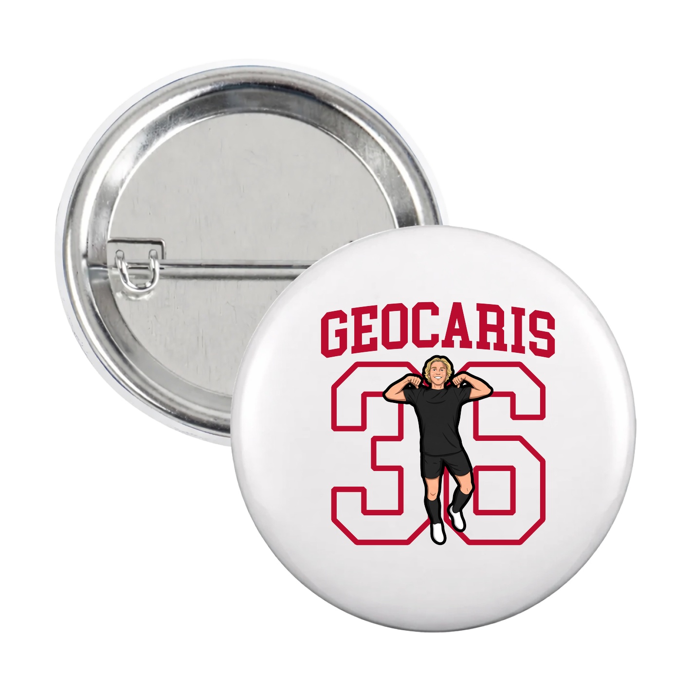 Game Day Button — Shirsey in White