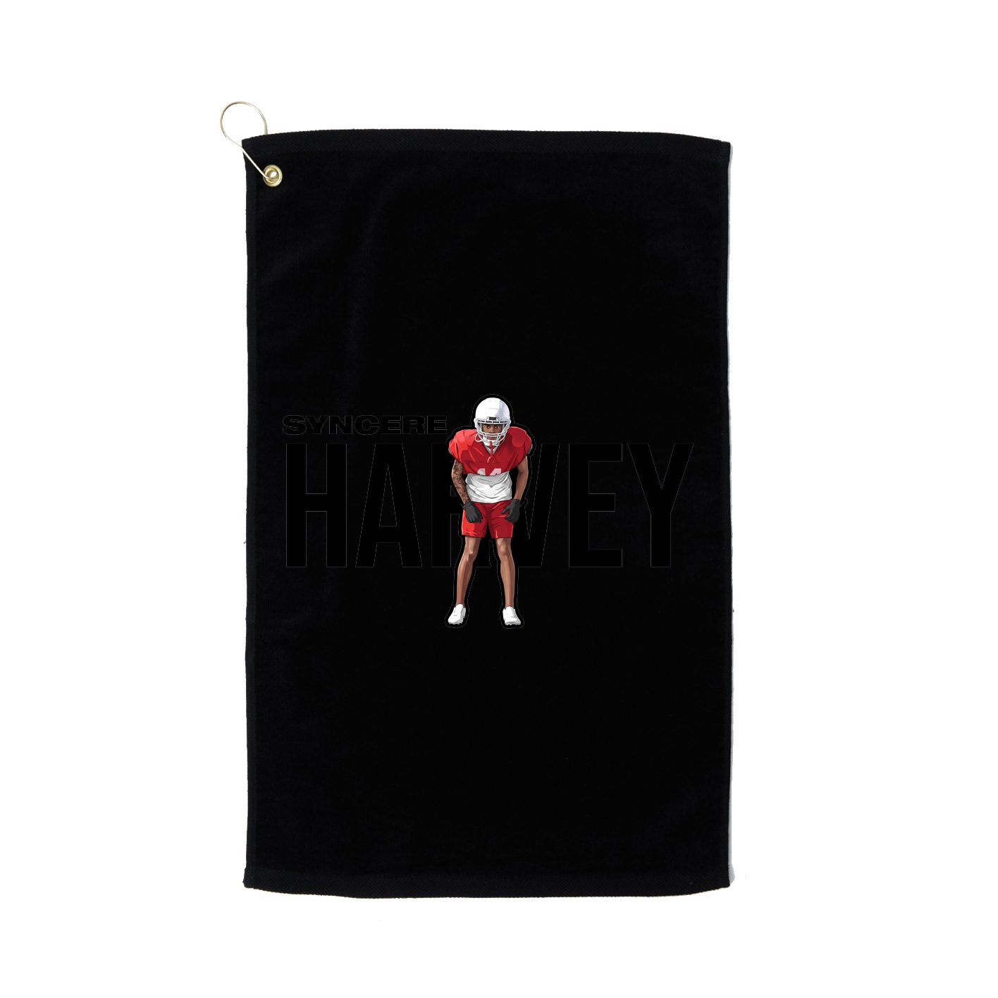Golf Towel — Player Name in Black