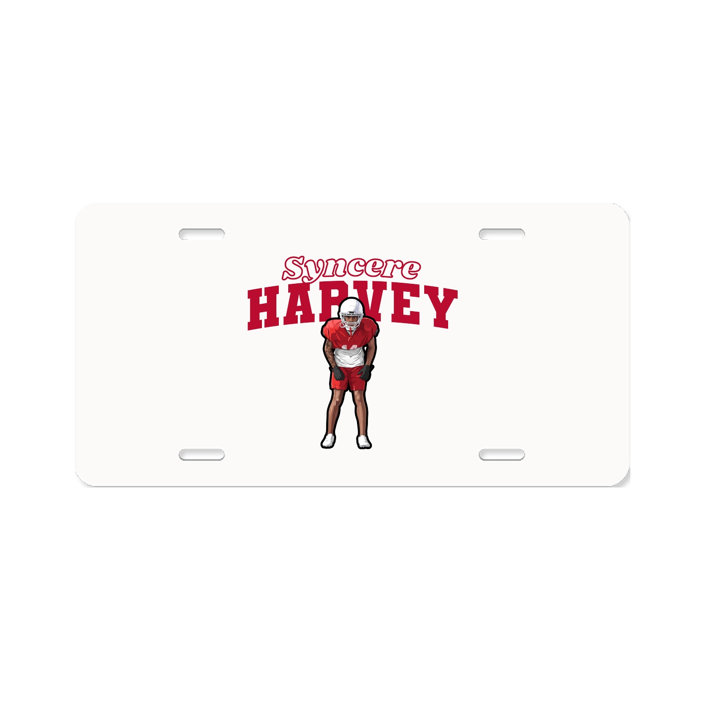 License Plate — Name Arch in Classic