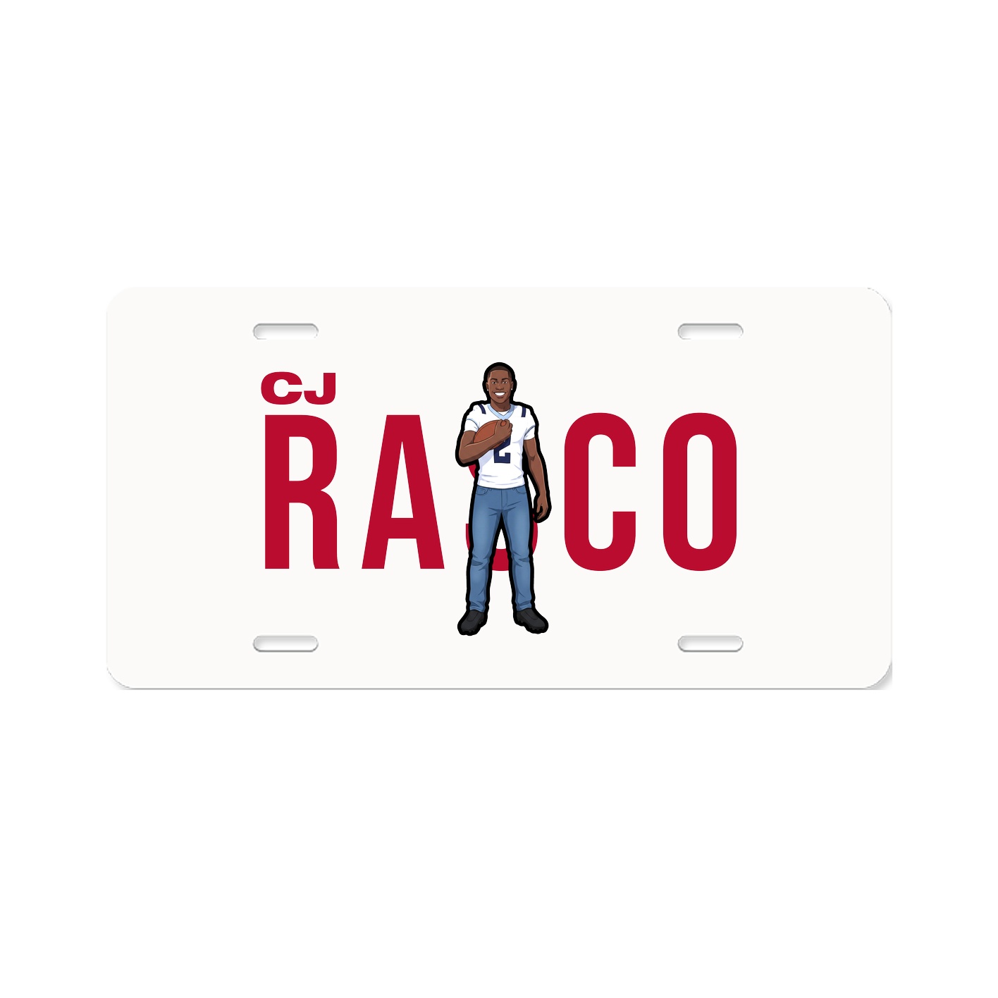 License Plate — Player Name in Classic