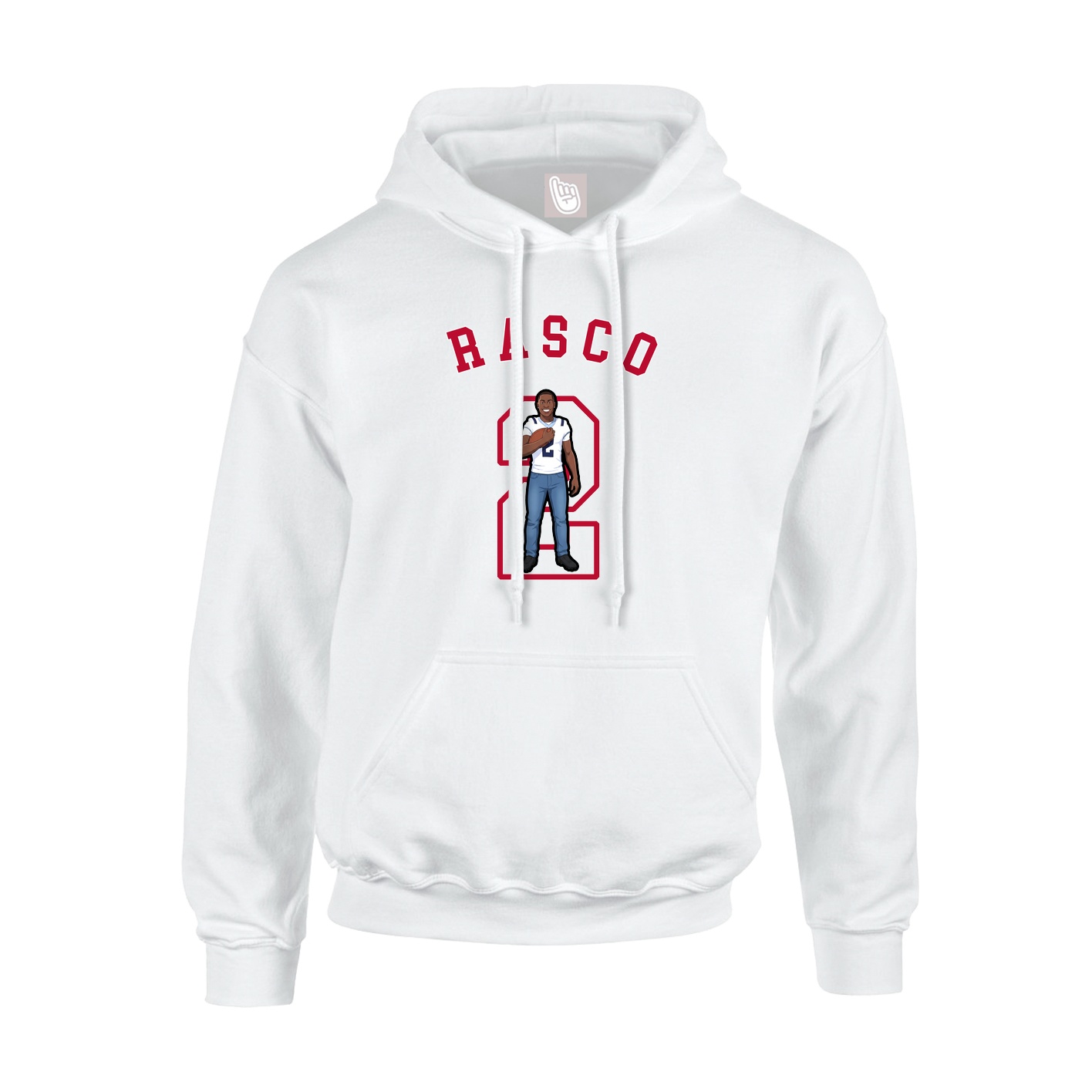 Hoodie — Shirsey Arch in White