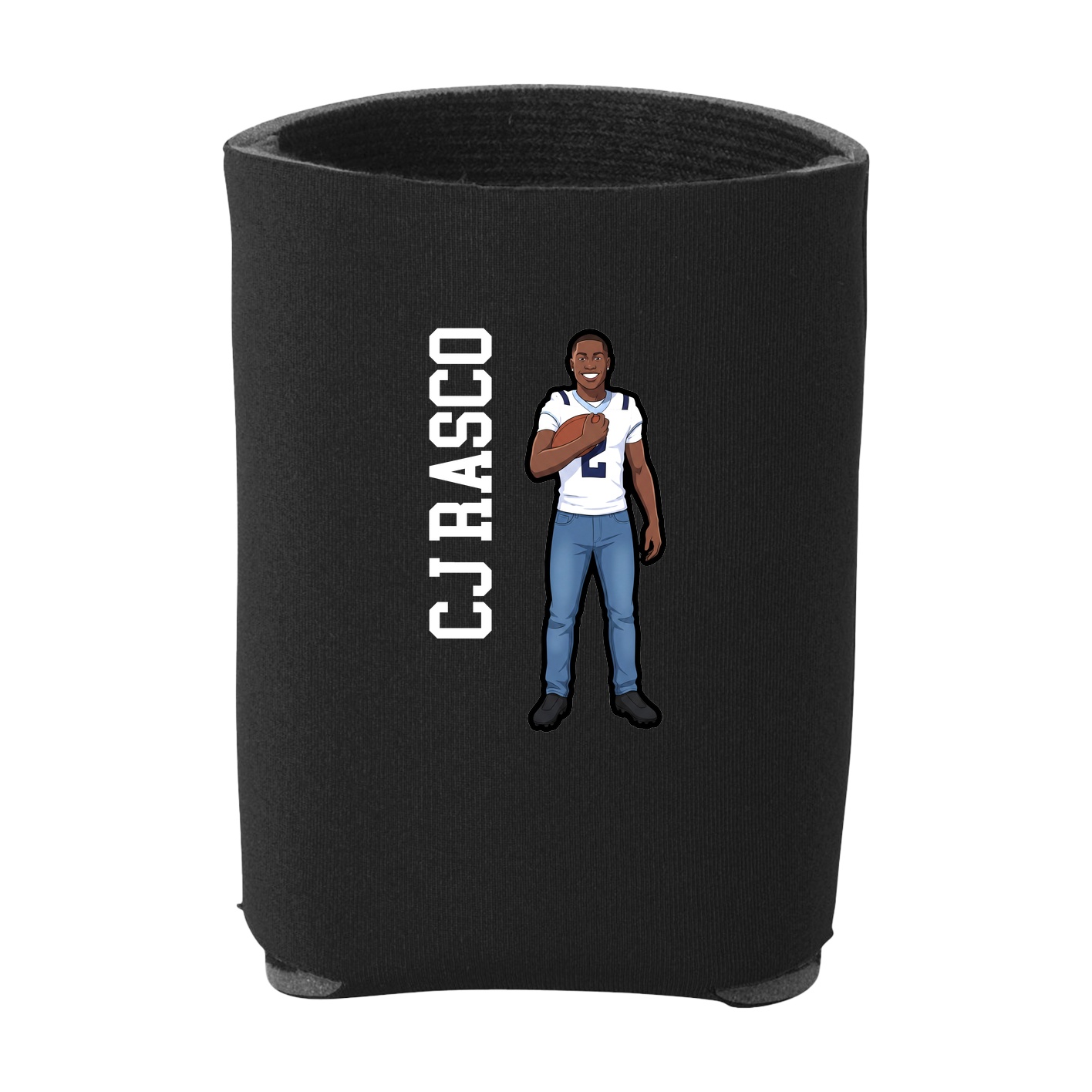 Can Holder — Name Vertical in Black