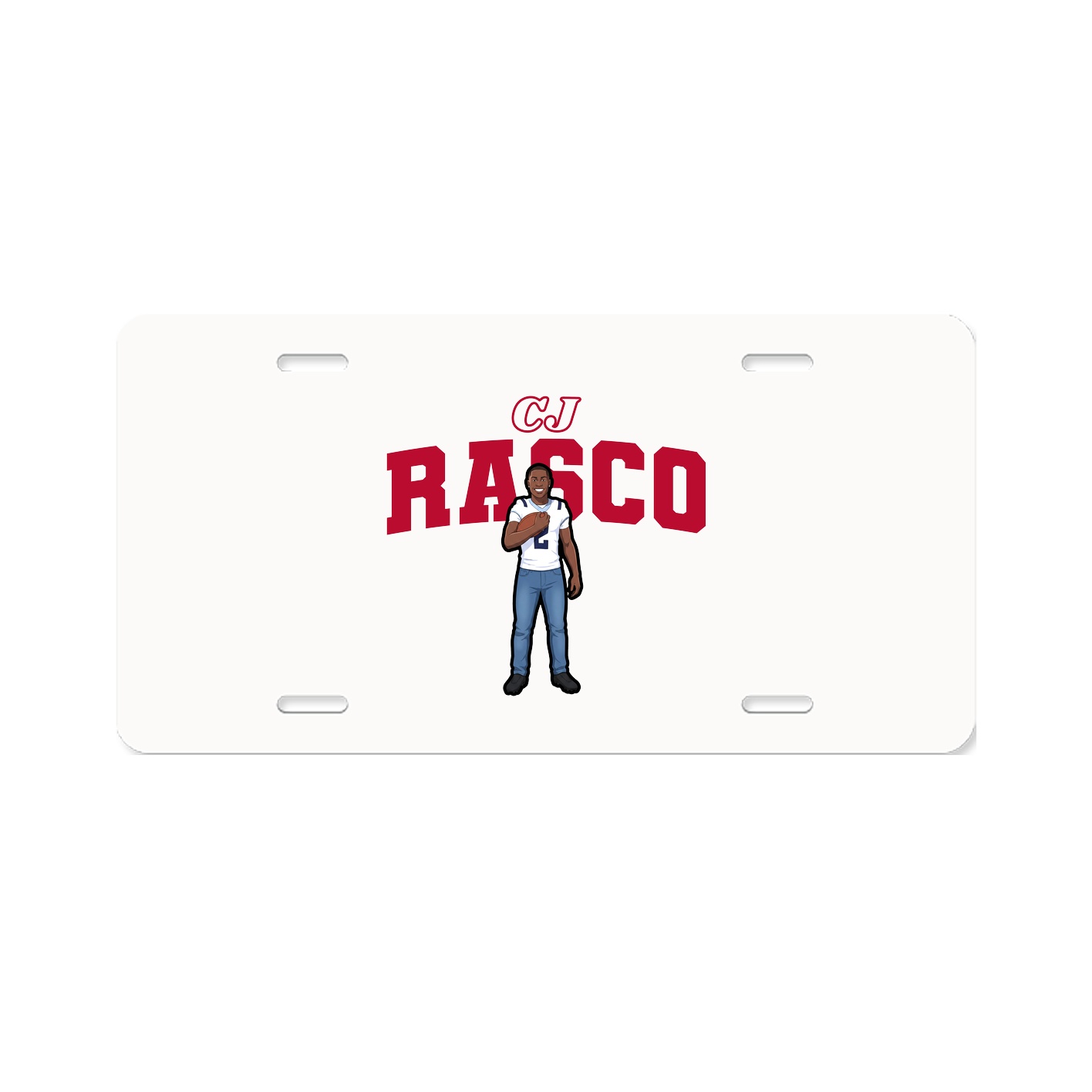 License Plate — Name Arch in Classic