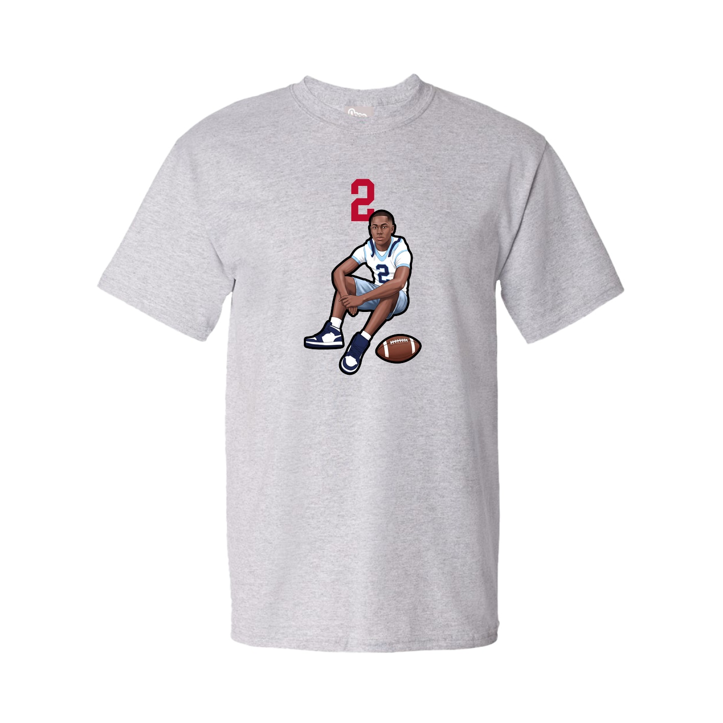 Tee — Number Top in Grey