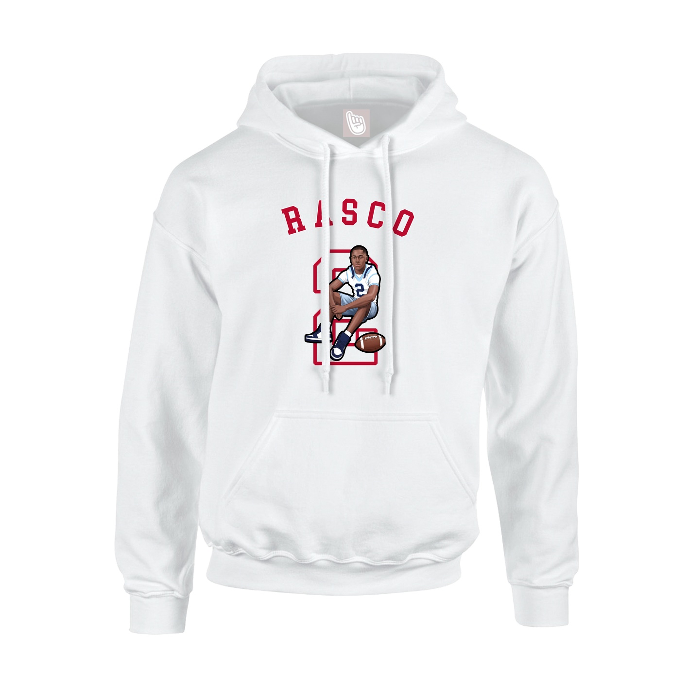 Youth Hoodie — Shirsey Arch in White