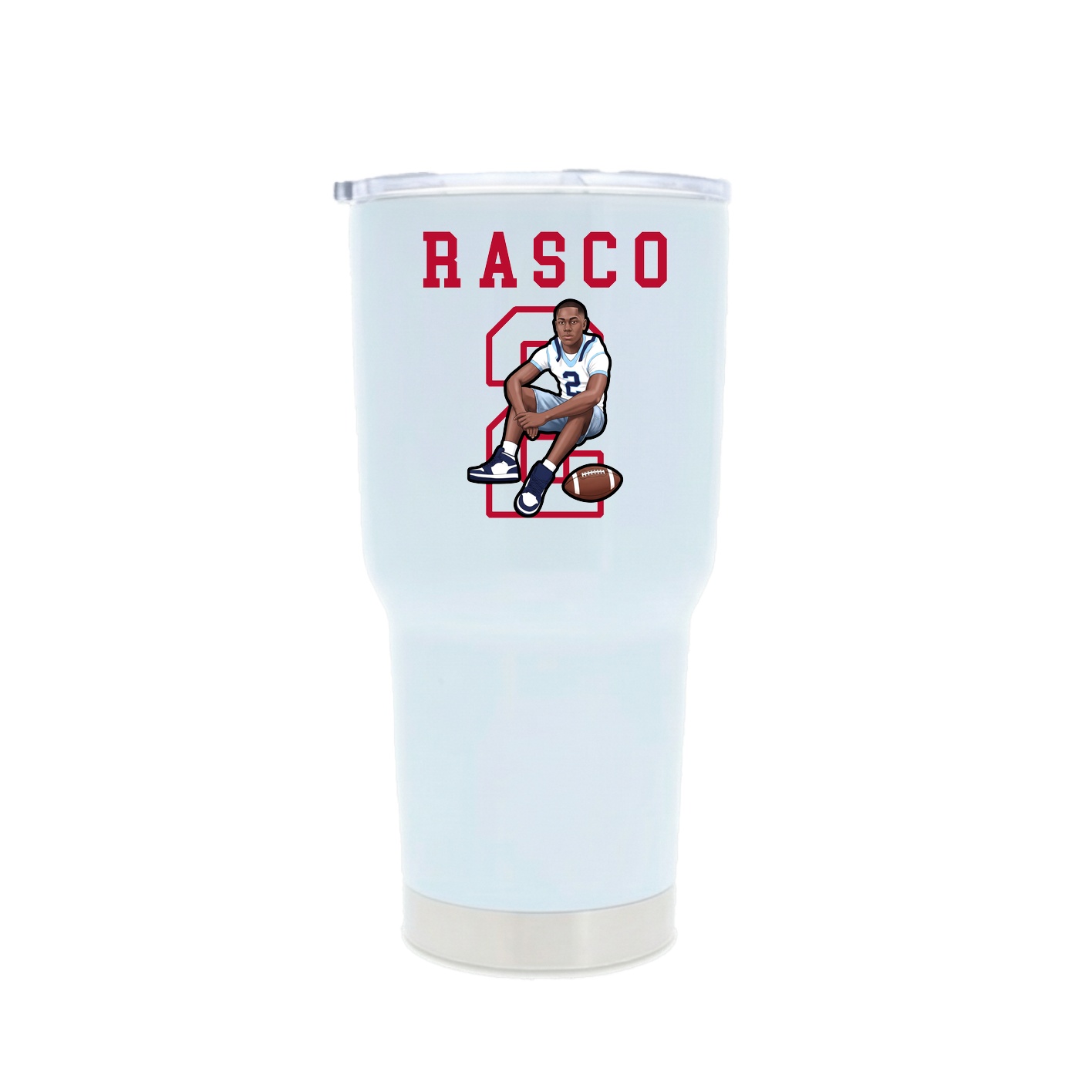 30oz Stainless Steel Tumbler — Shirsey in White