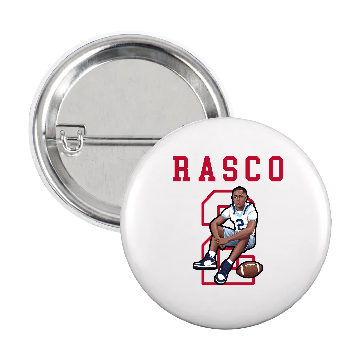 Game Day Button — Shirsey in White