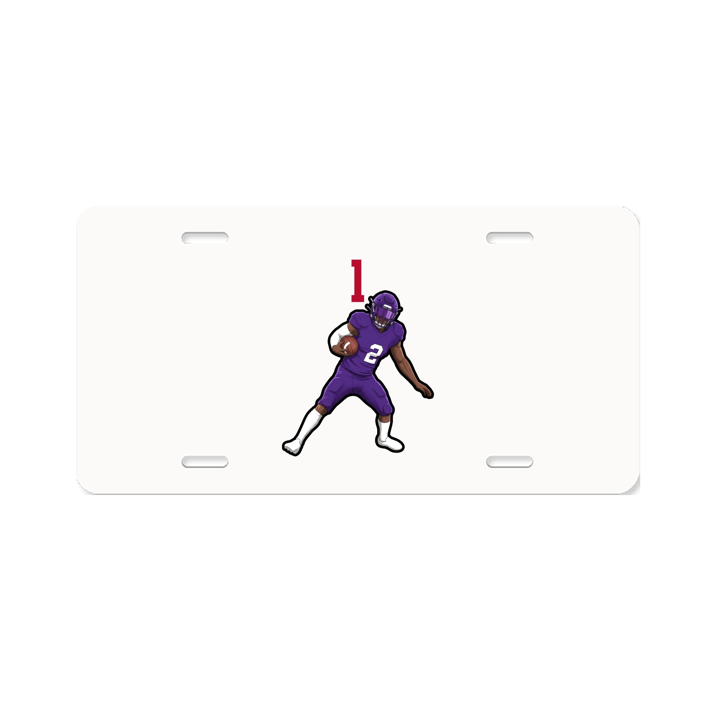 License Plate — Number Top in Classic