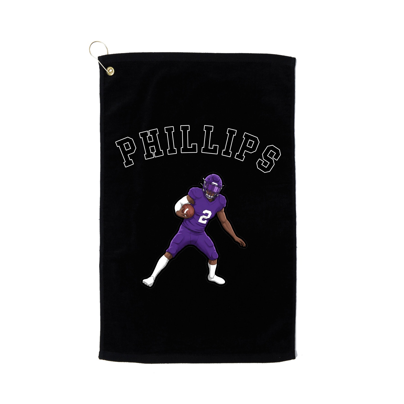 Golf Towel — Shirsey Arch in Black