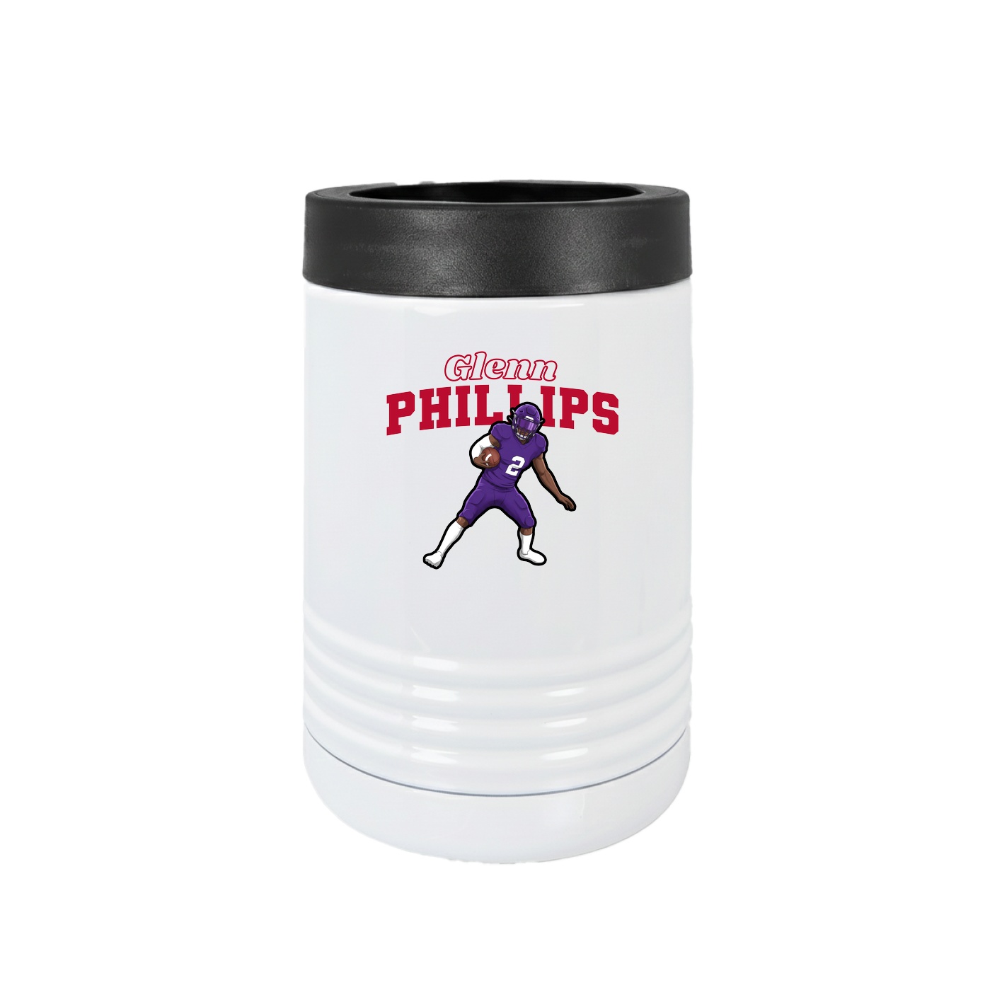 Beverage Holder — Name Arch in White