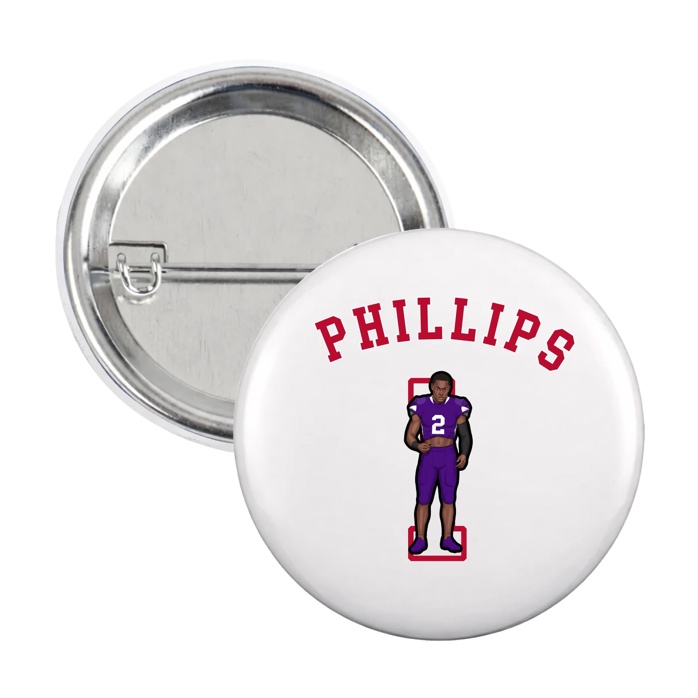 Game Day Button — Shirsey Arch in White