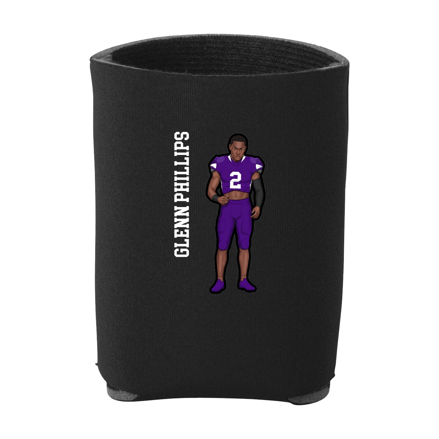 Can Holder — Name Vertical in Black