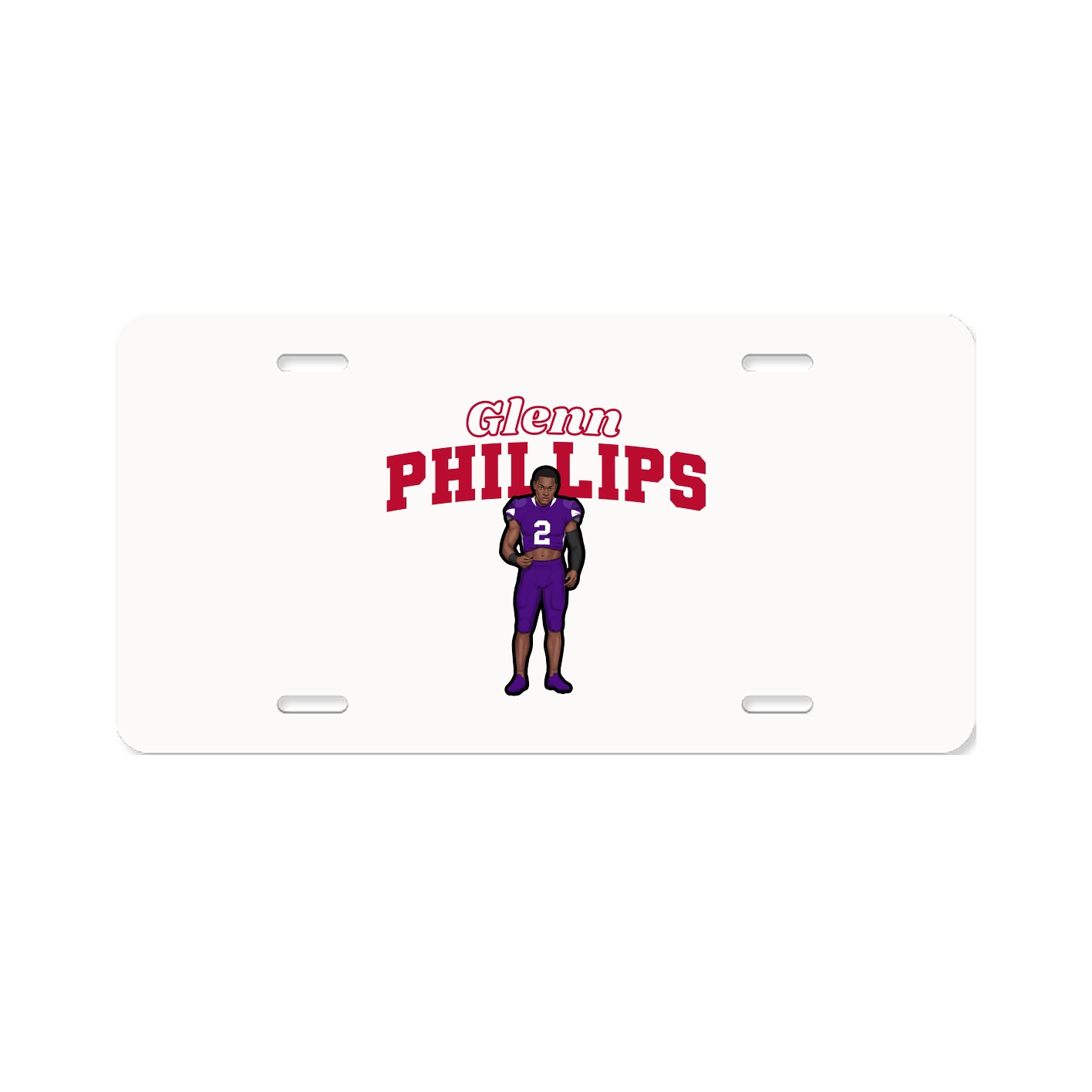 License Plate — Name Arch in Classic