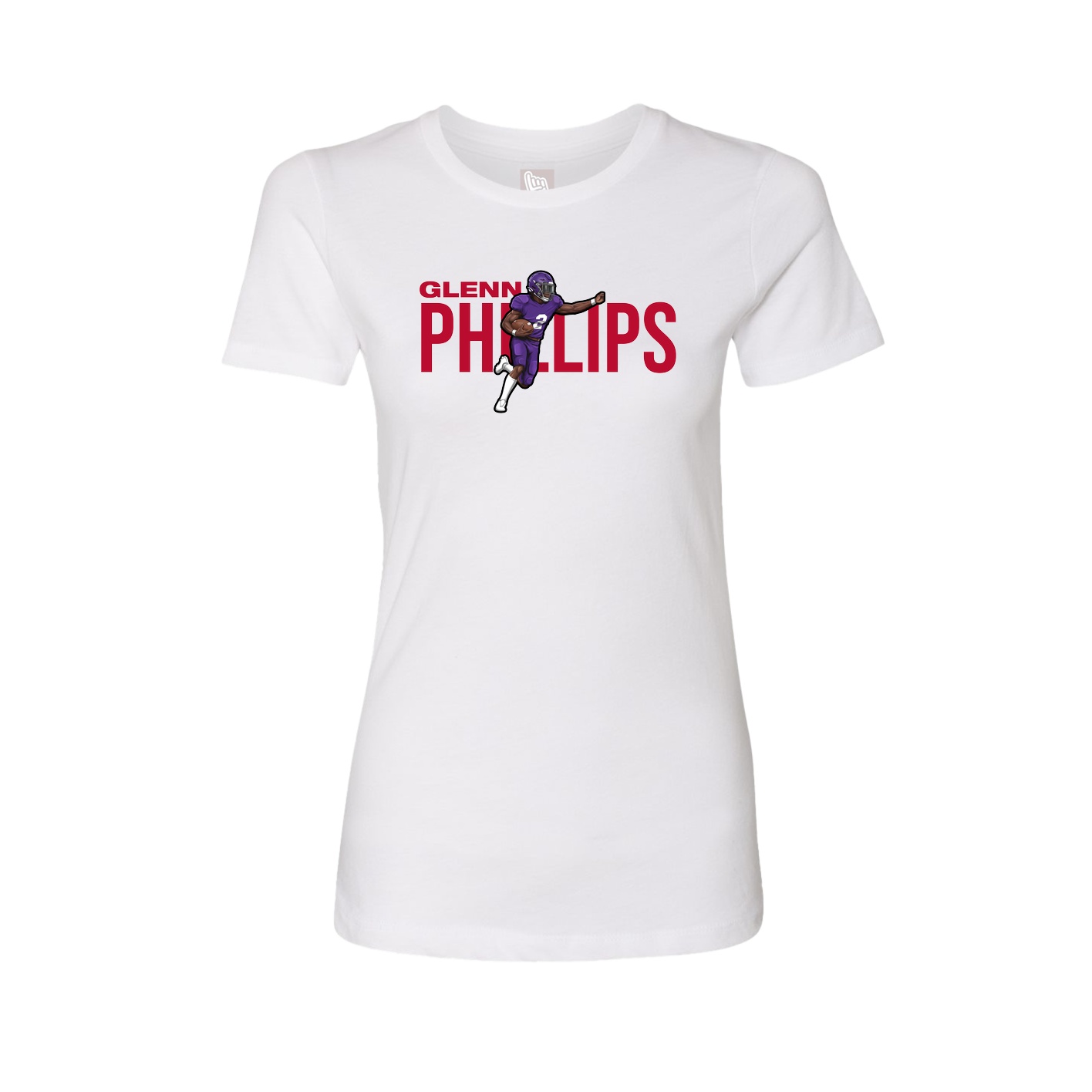 Womens Tee — Player Name in White