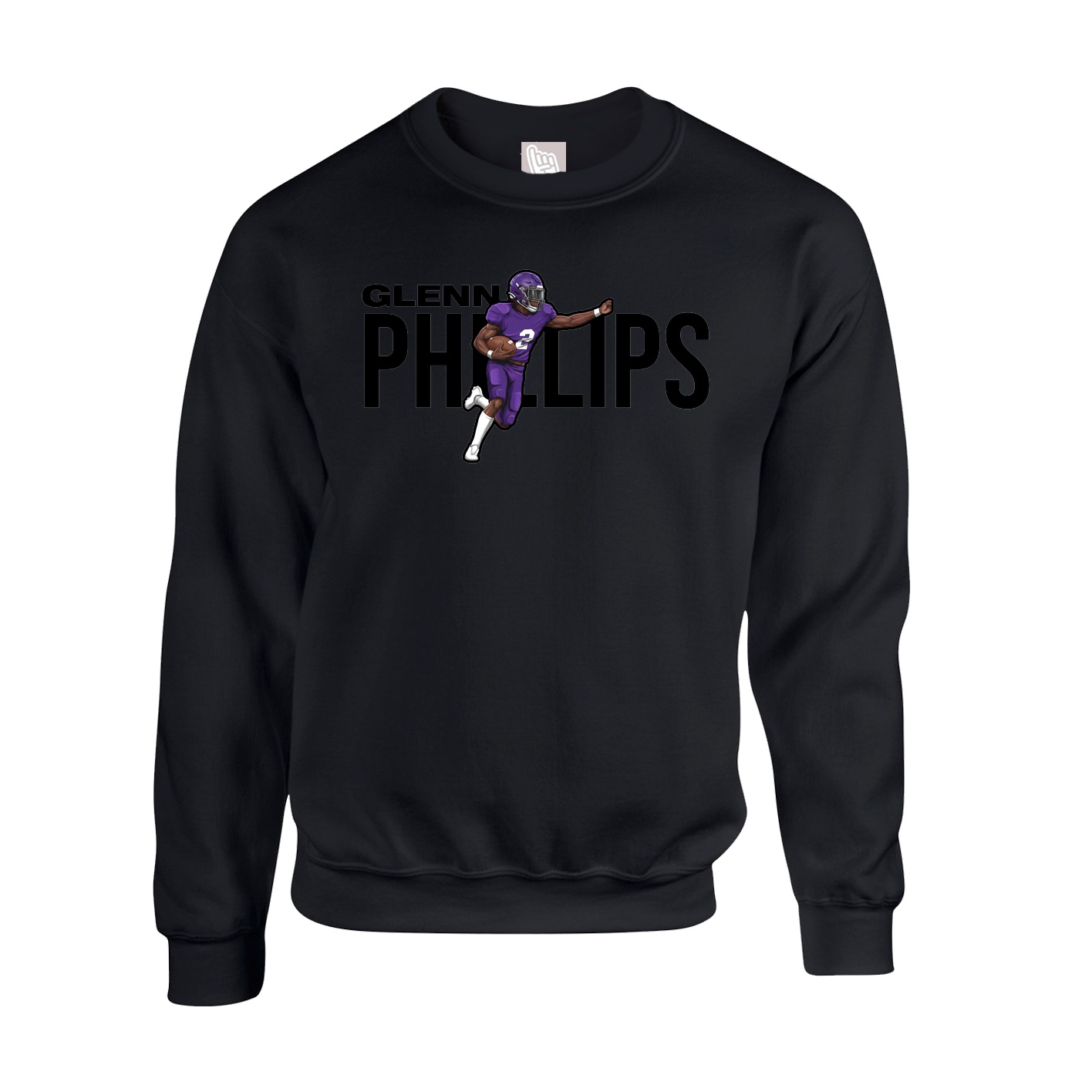 Fleece Crew — Player Name in Black