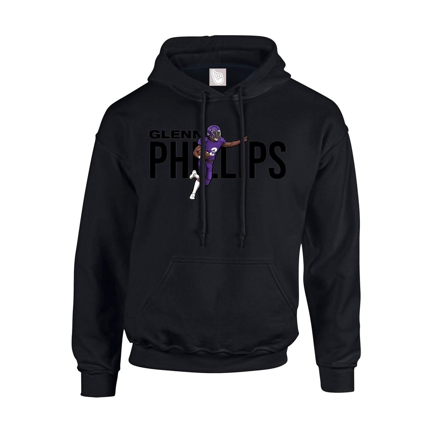 Youth Hoodie — Player Name in Black