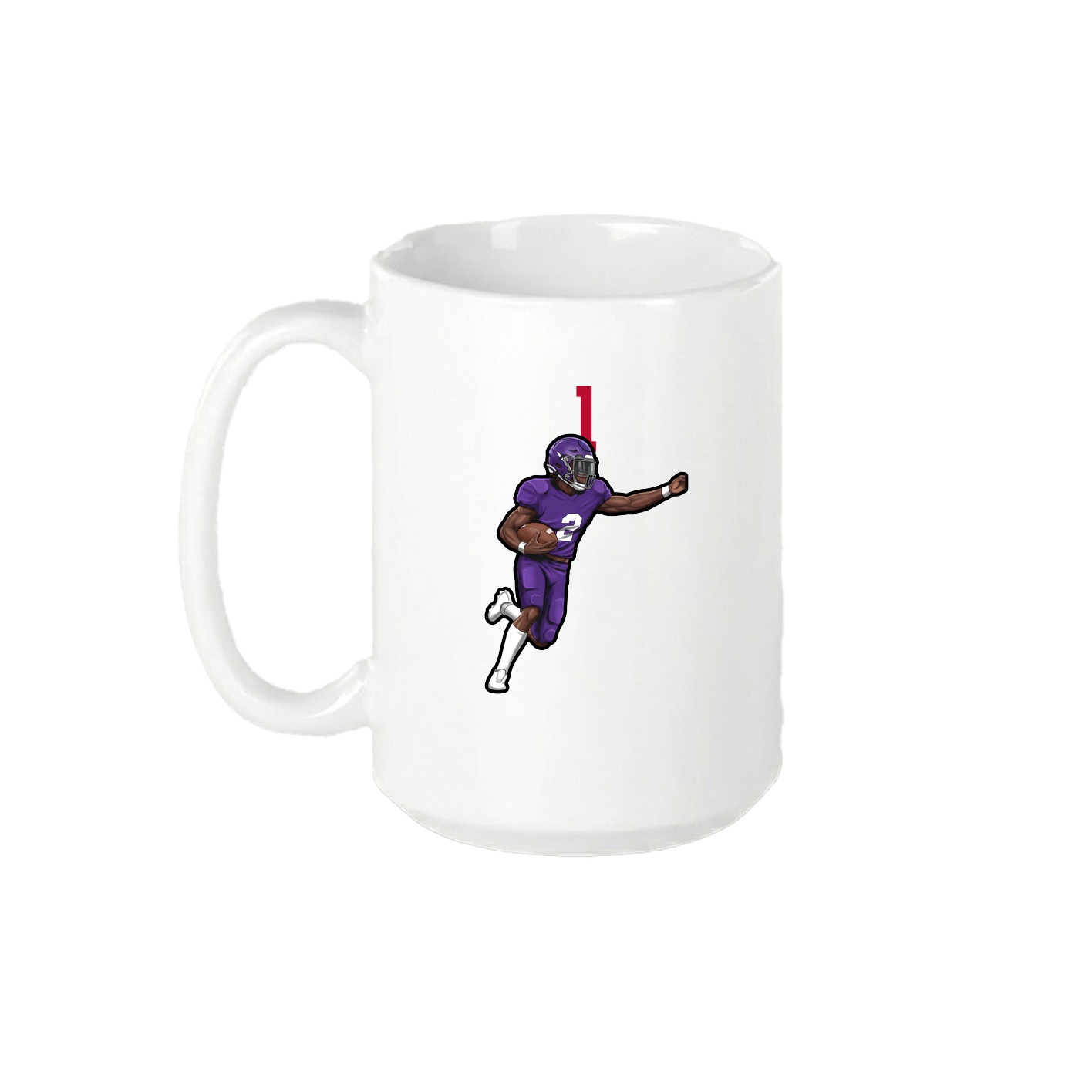 15oz Coffee Mug — Number Top in White
