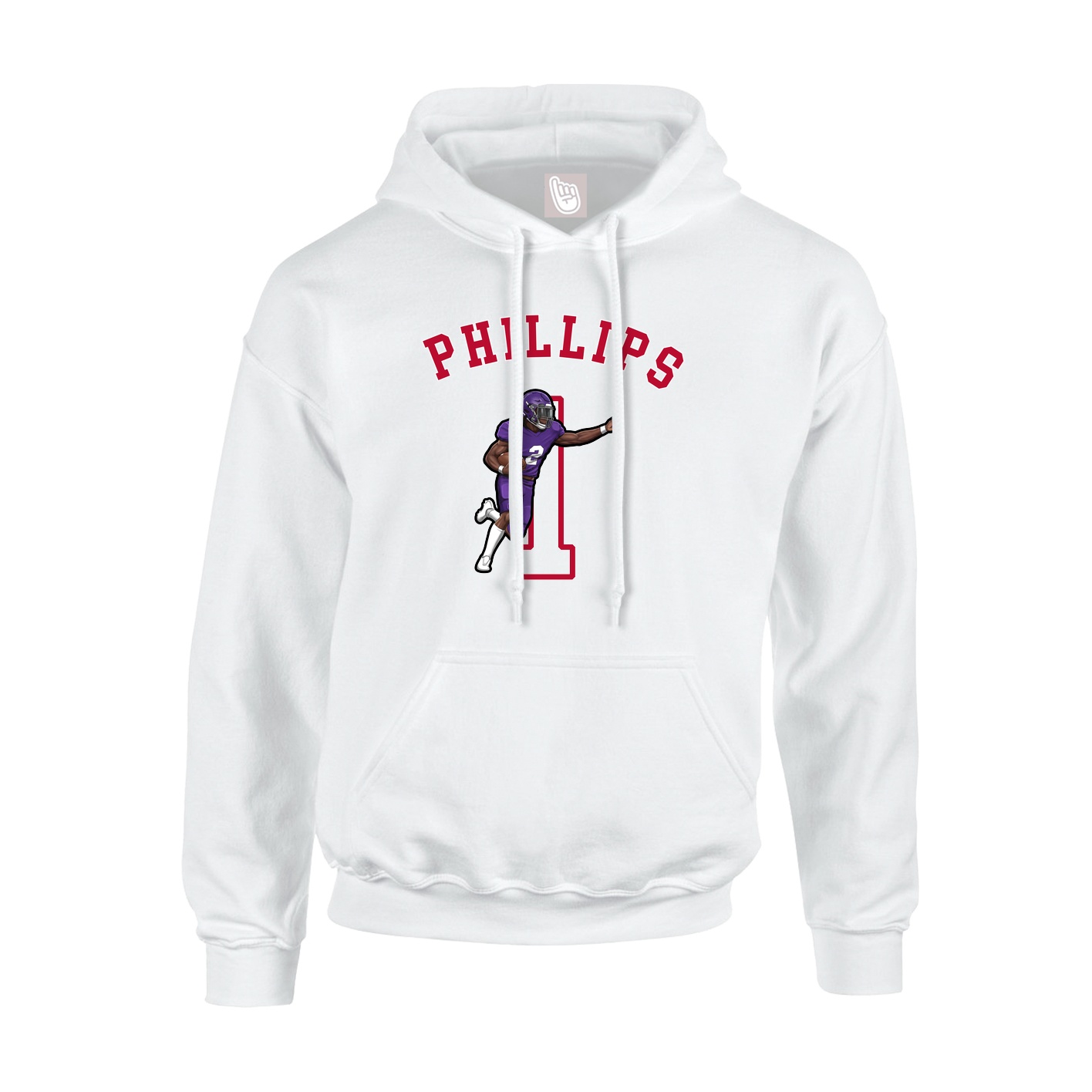 Youth Hoodie — Shirsey Arch in White