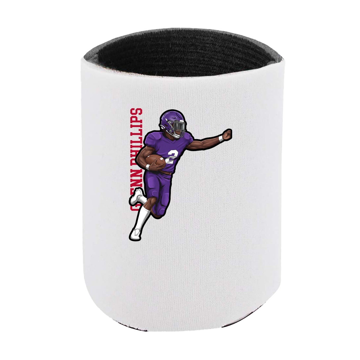 Can Holder — Name Vertical in White