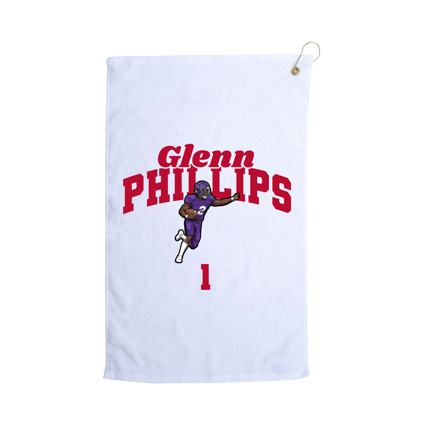 Golf Towel — Signature Arch in White