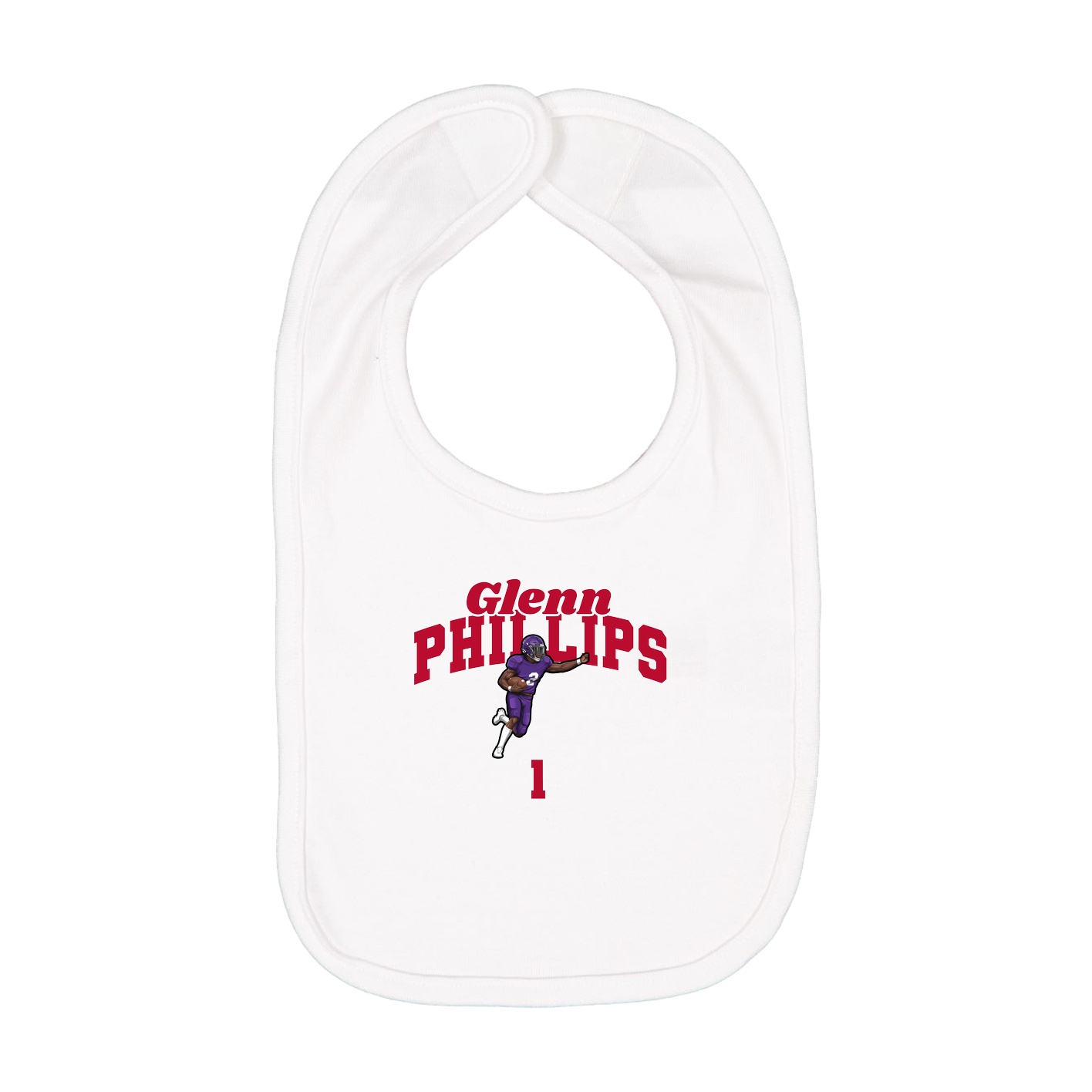 Infant Bib — Signature Arch in White