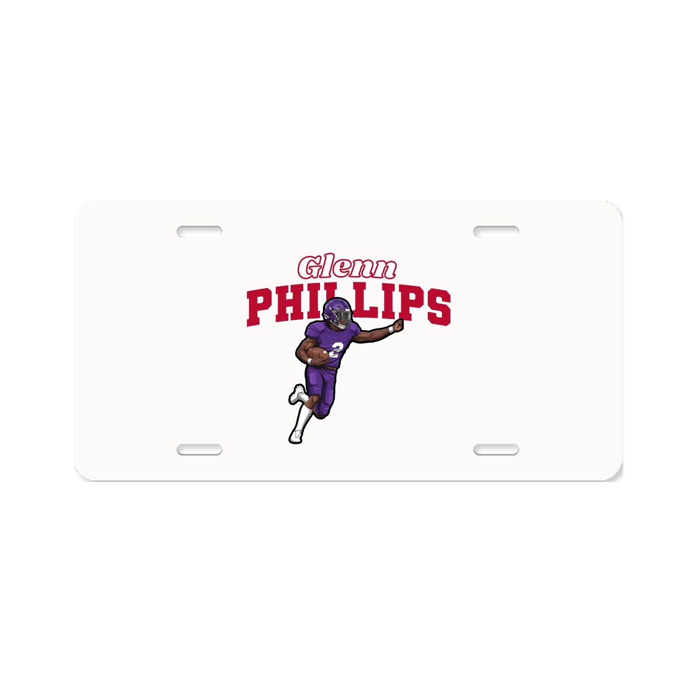 License Plate — Name Arch in Classic