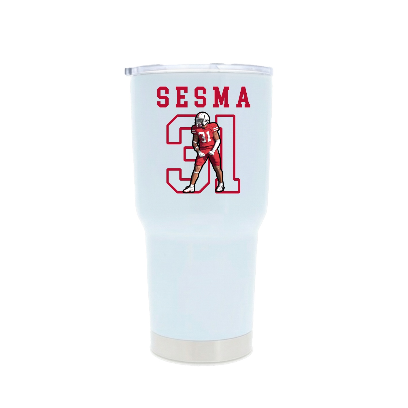 30oz Stainless Steel Tumbler — Shirsey in White