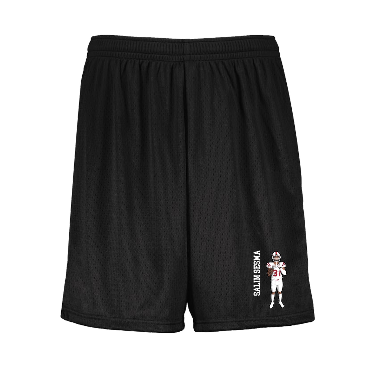 Shorts — Name Vertical in Black