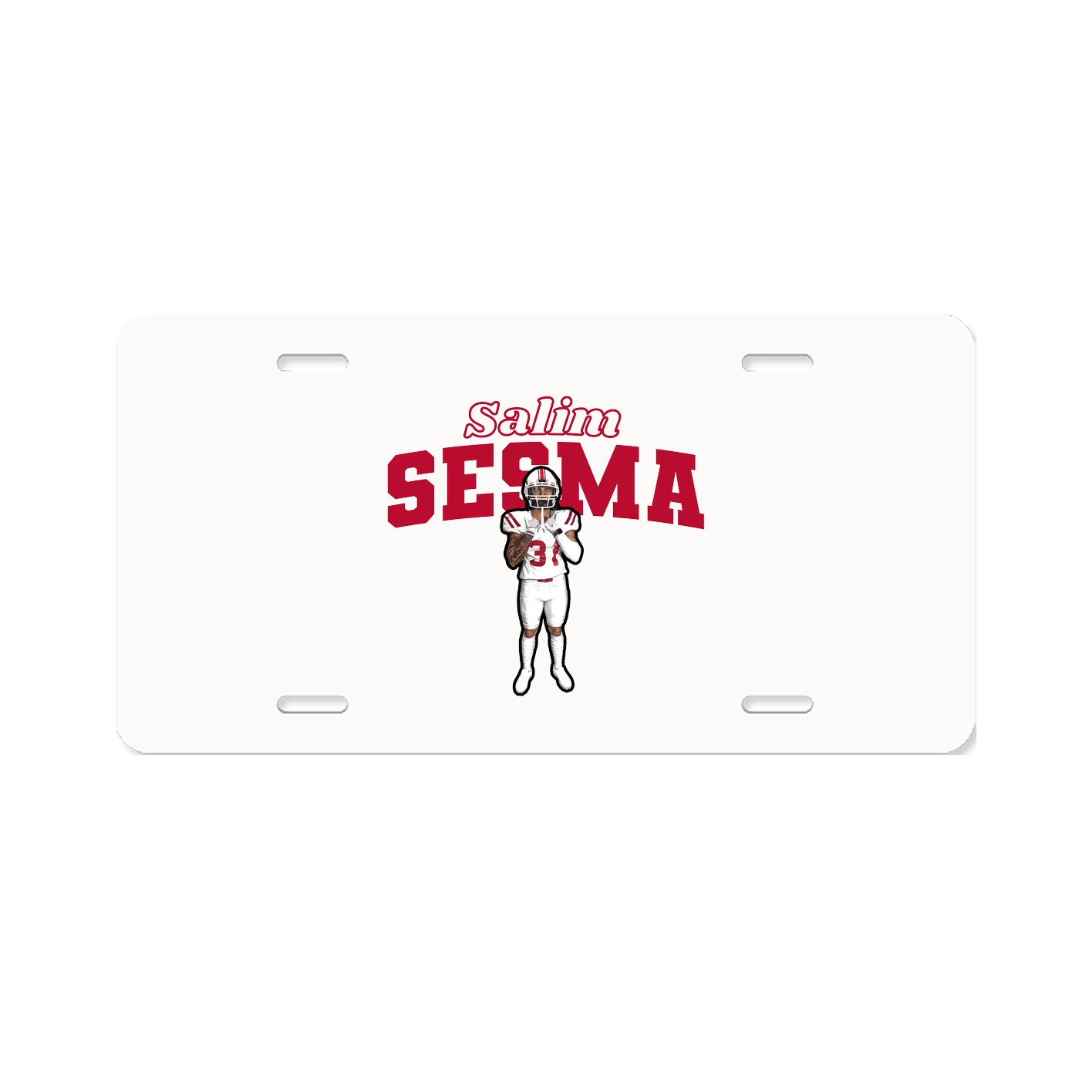 License Plate — Name Arch in Classic