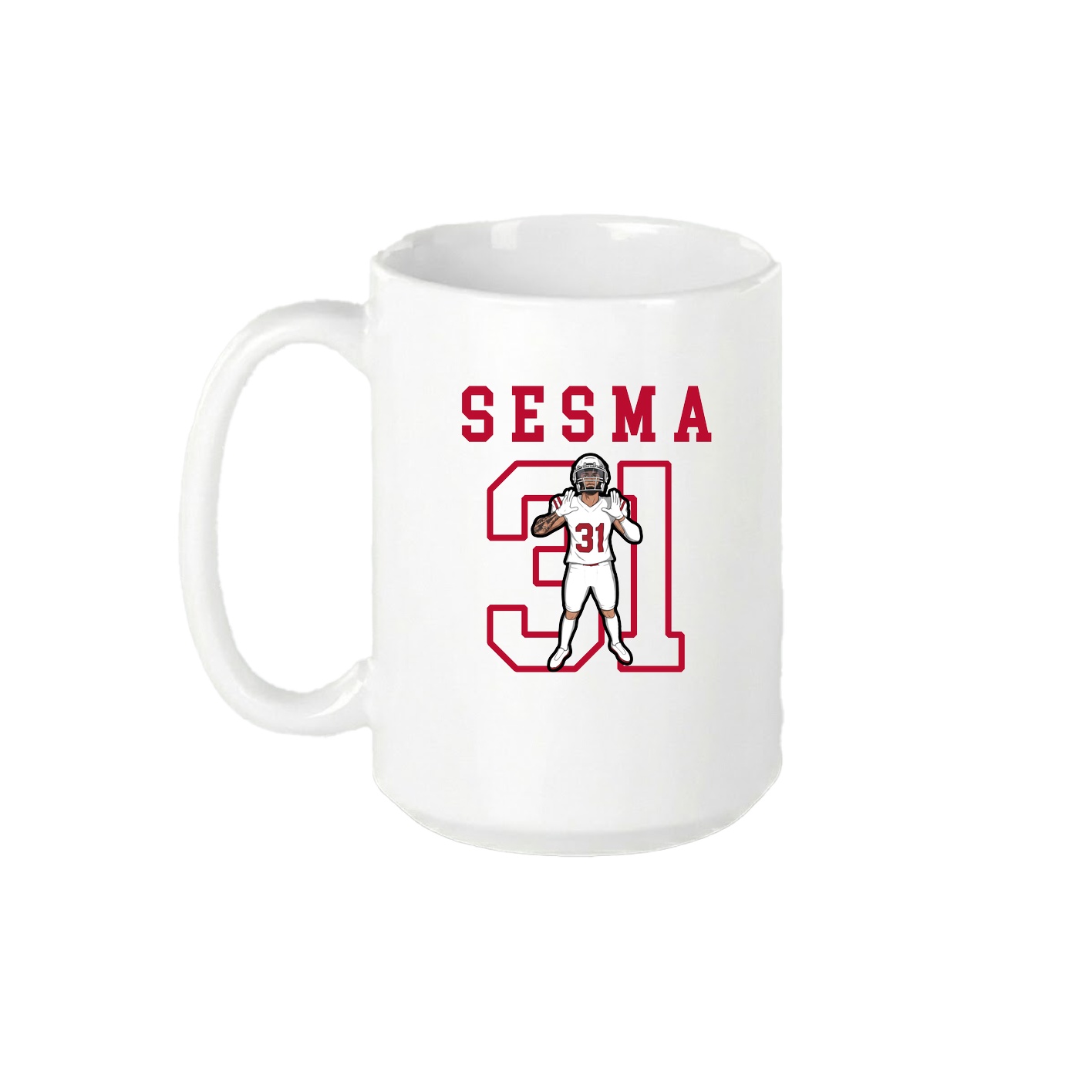 15oz Coffee Mug — Shirsey in White