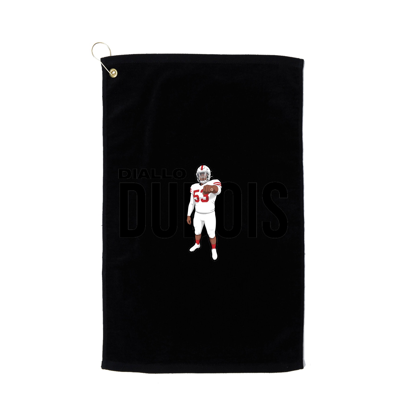 Golf Towel — Player Name in Black