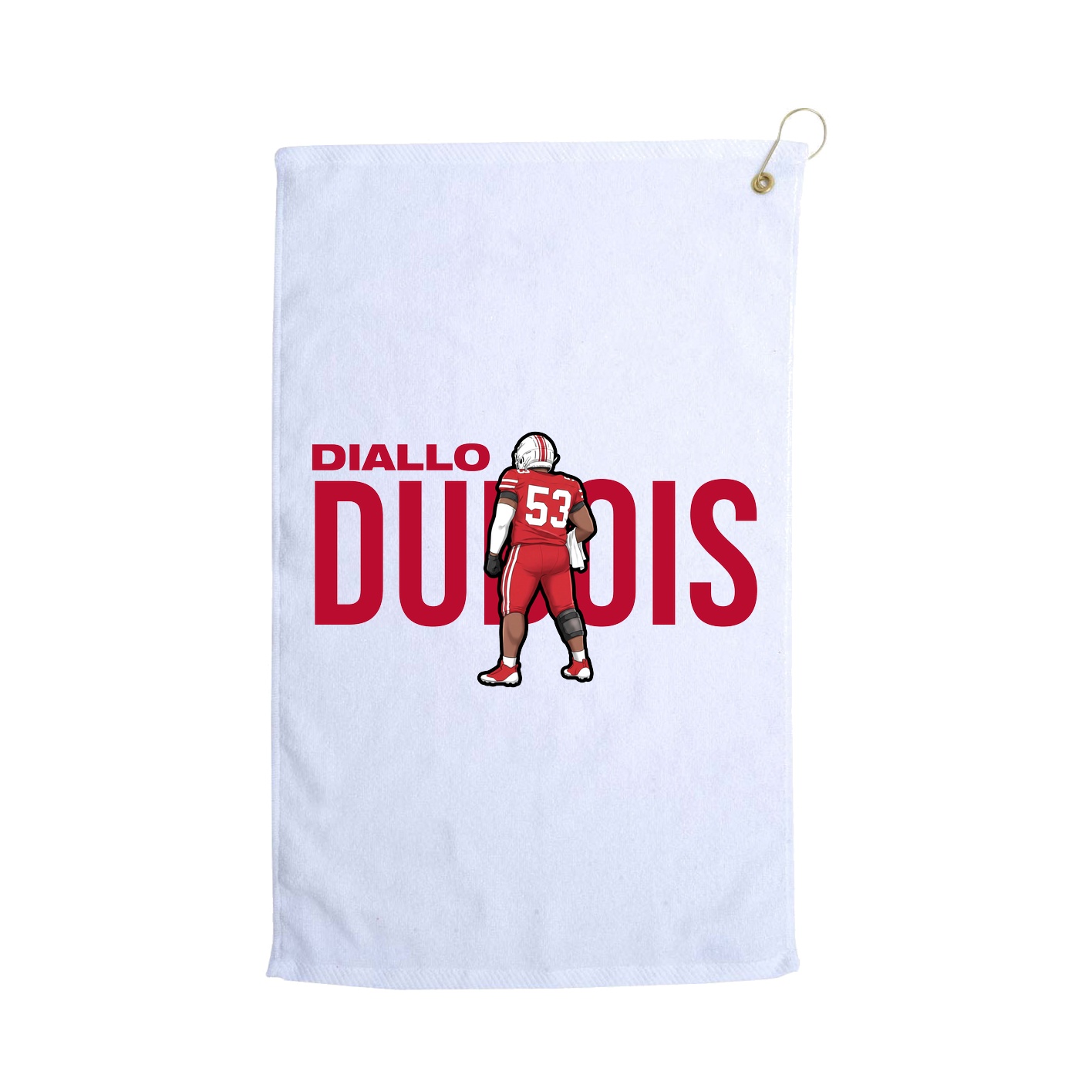 Golf Towel — Player Name in White