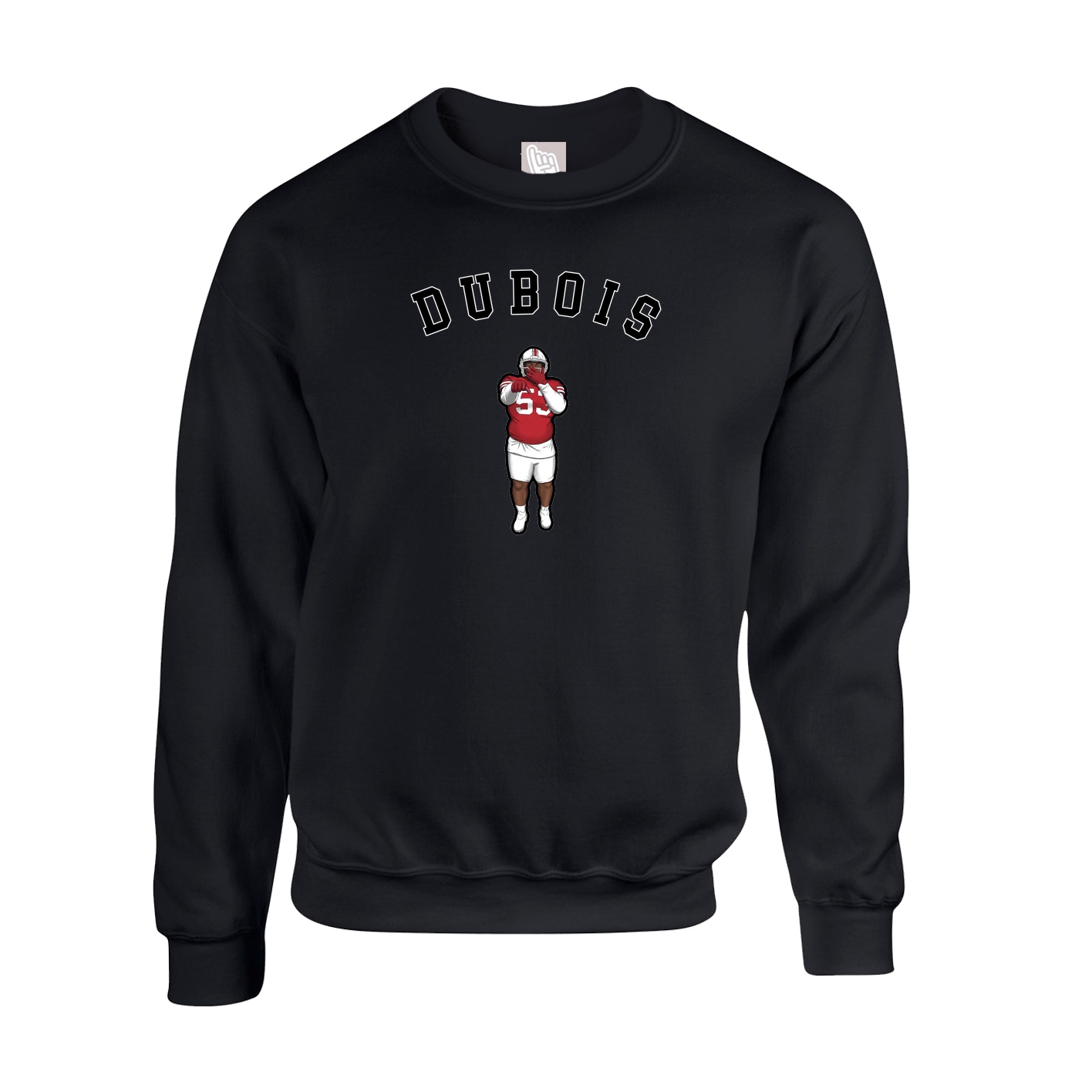 Fleece Crew — Shirsey Arch in Black