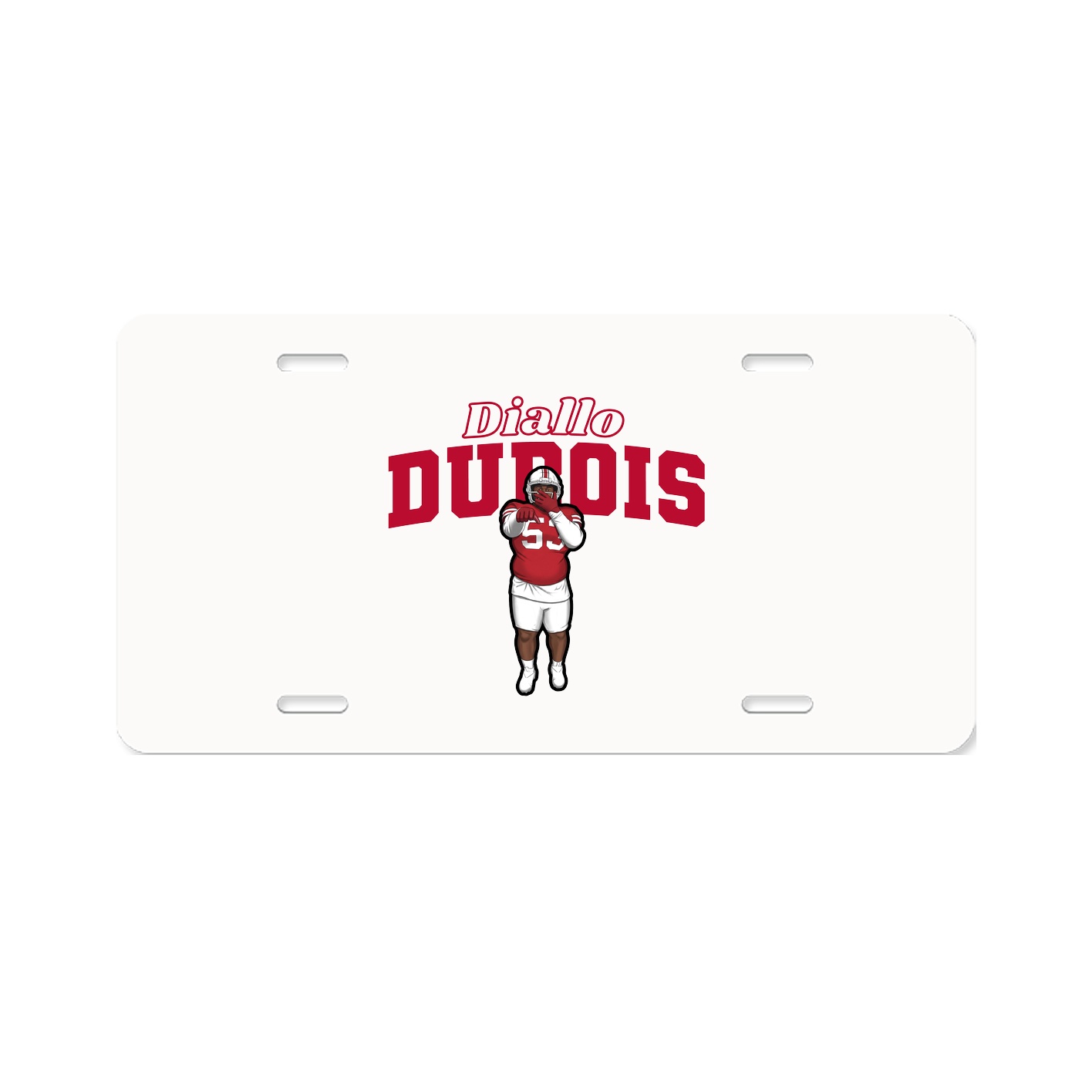 License Plate — Name Arch in Classic